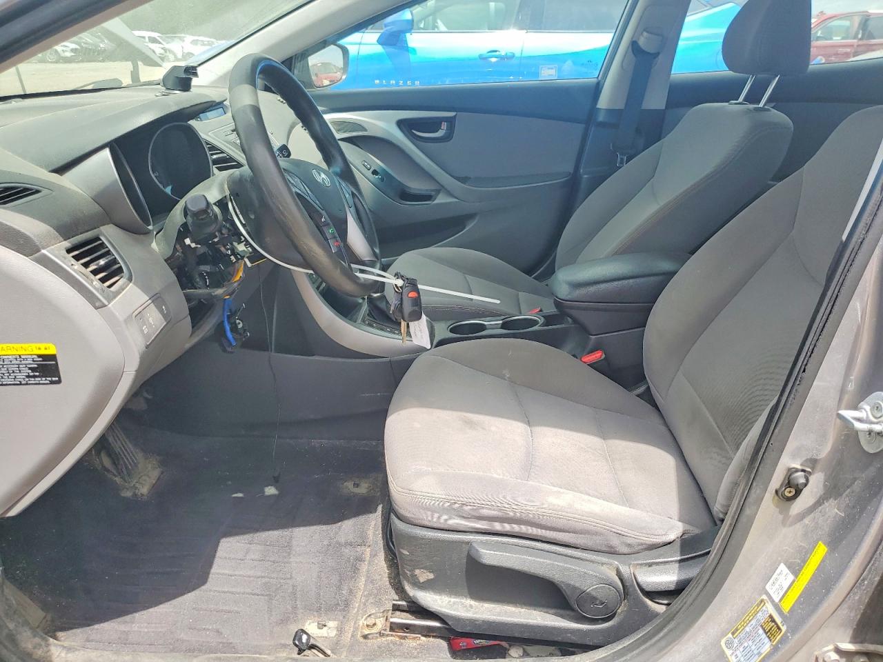 2014 Hyundai Elantra Se Gray vin: KMHDH4AEXEU087669