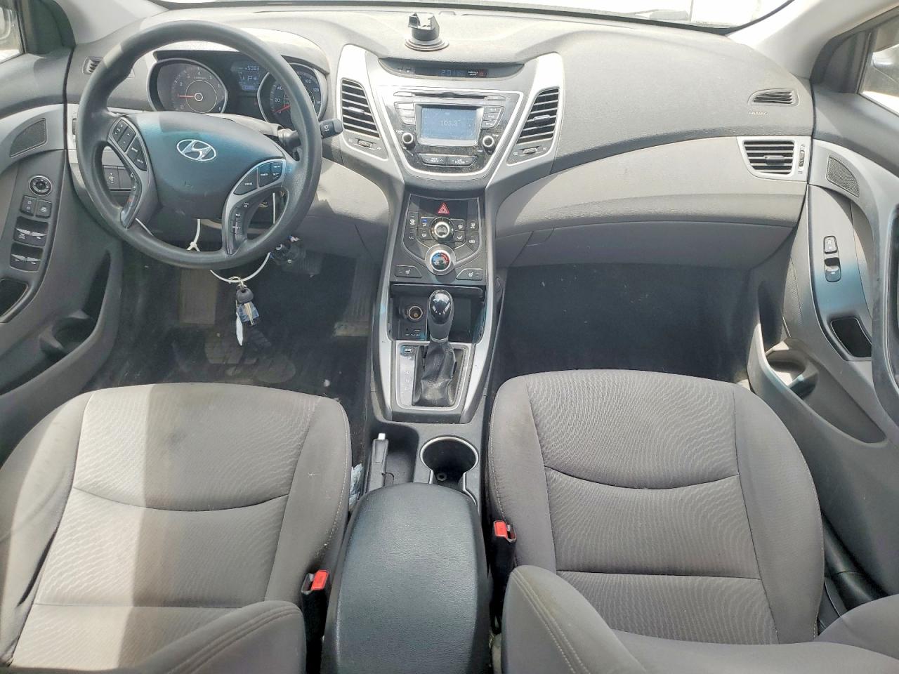 2014 Hyundai Elantra Se Gray vin: KMHDH4AEXEU087669