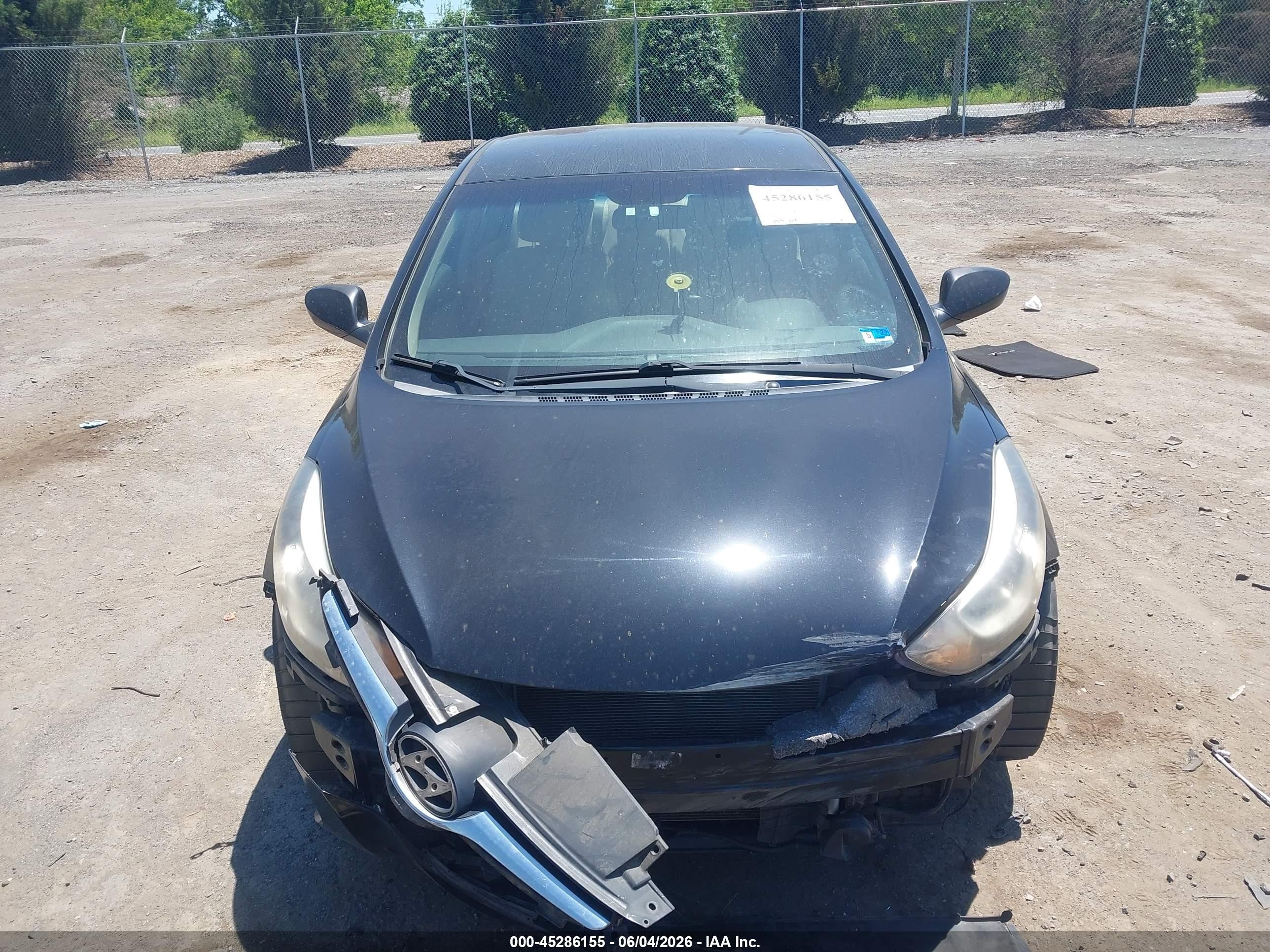 2014 Hyundai Elantra Se Black vin: KMHDH4AEXEU088840
