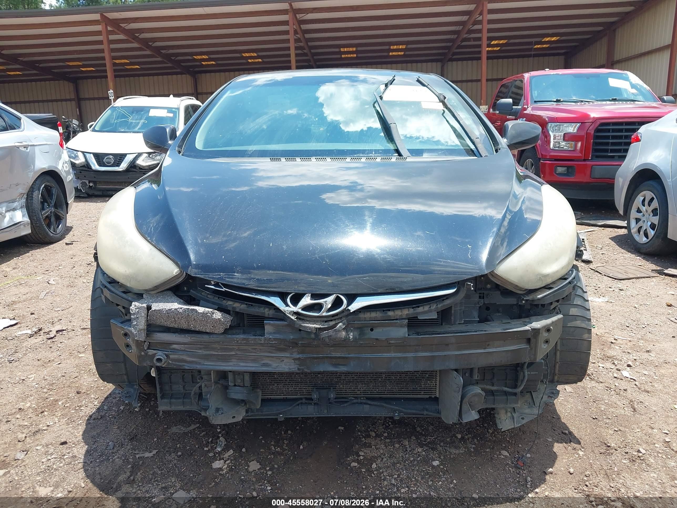 2014 Hyundai Elantra Se Black vin: KMHDH4AEXEU090328