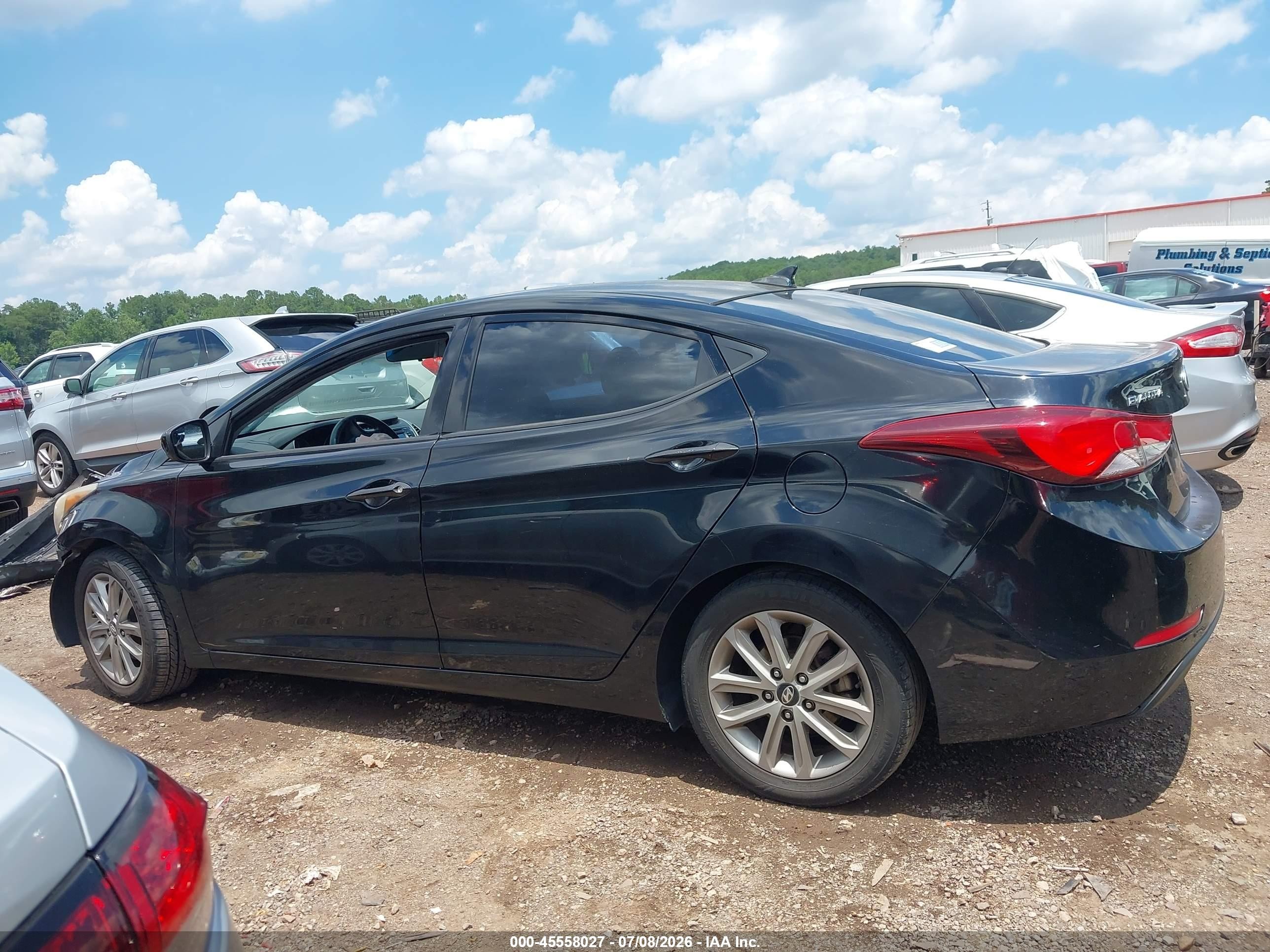 2014 Hyundai Elantra Se Black vin: KMHDH4AEXEU090328