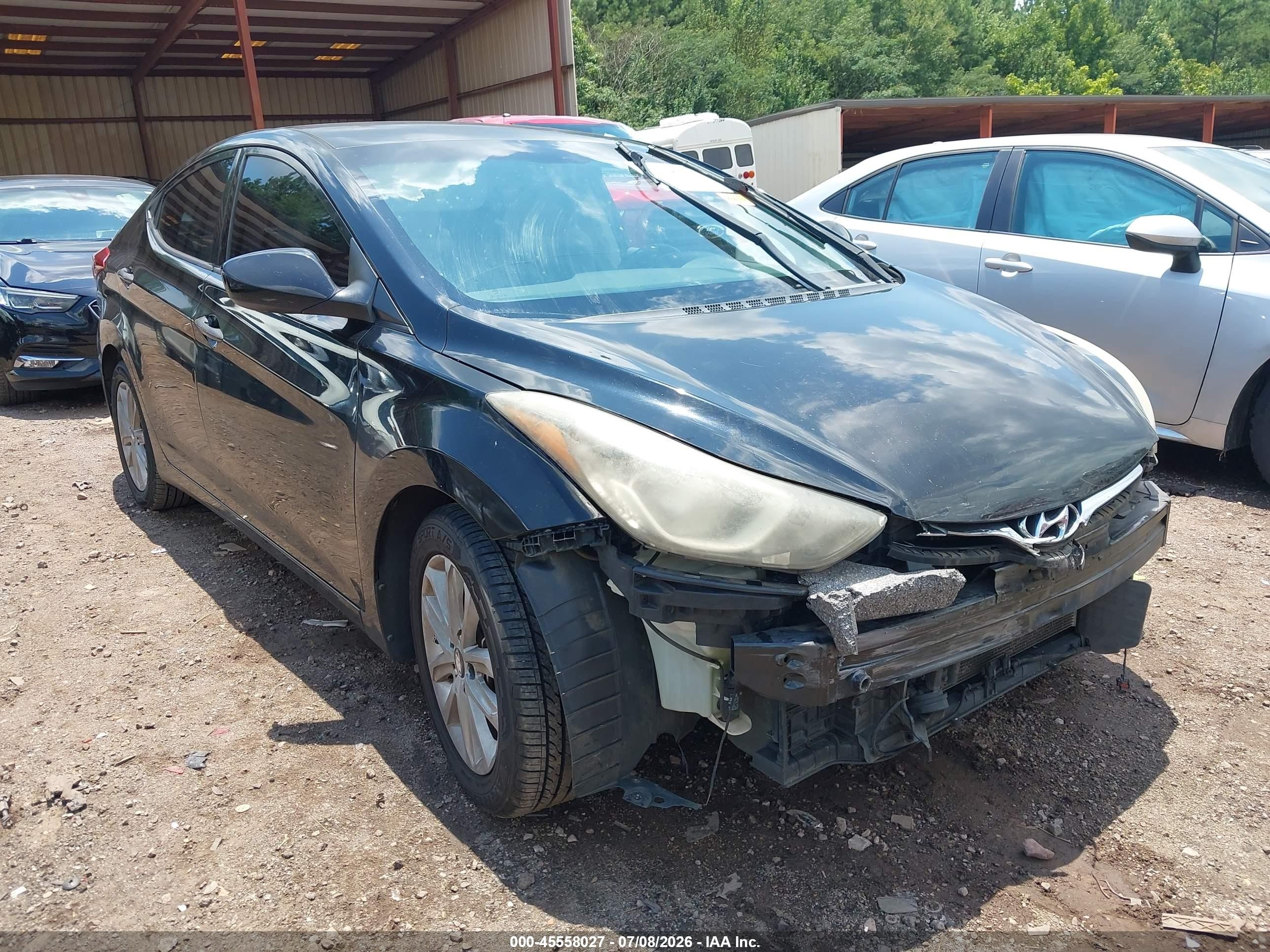 2014 Hyundai Elantra Se Black vin: KMHDH4AEXEU090328