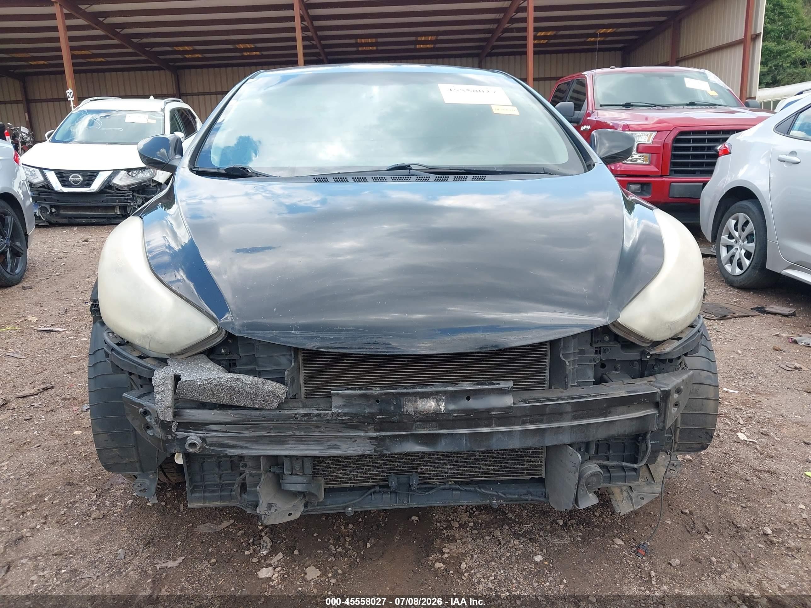 2014 Hyundai Elantra Se Black vin: KMHDH4AEXEU090328