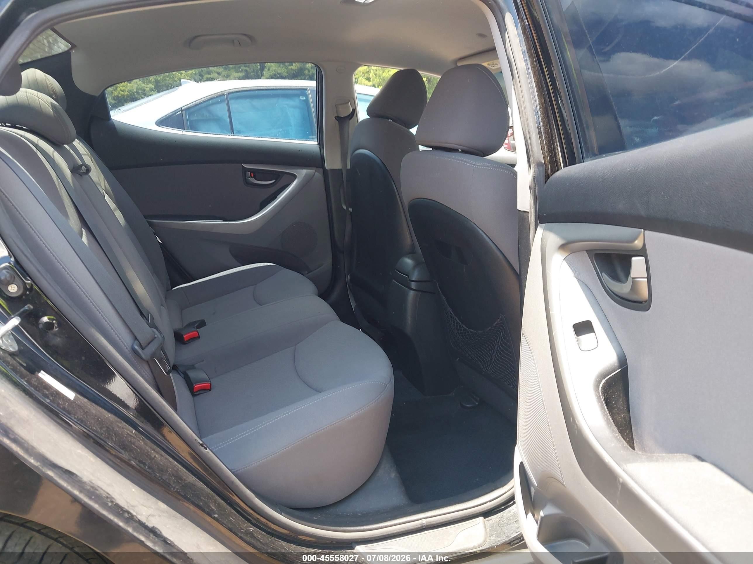 2014 Hyundai Elantra Se Black vin: KMHDH4AEXEU090328