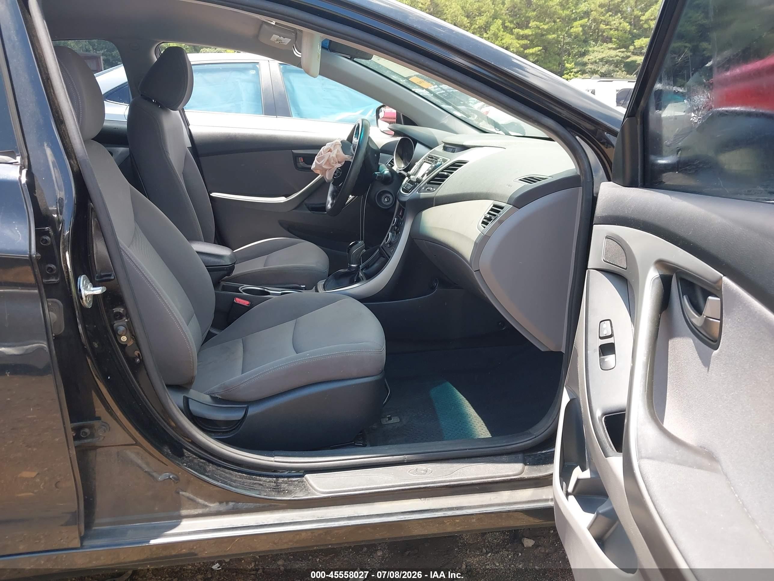 2014 Hyundai Elantra Se Black vin: KMHDH4AEXEU090328