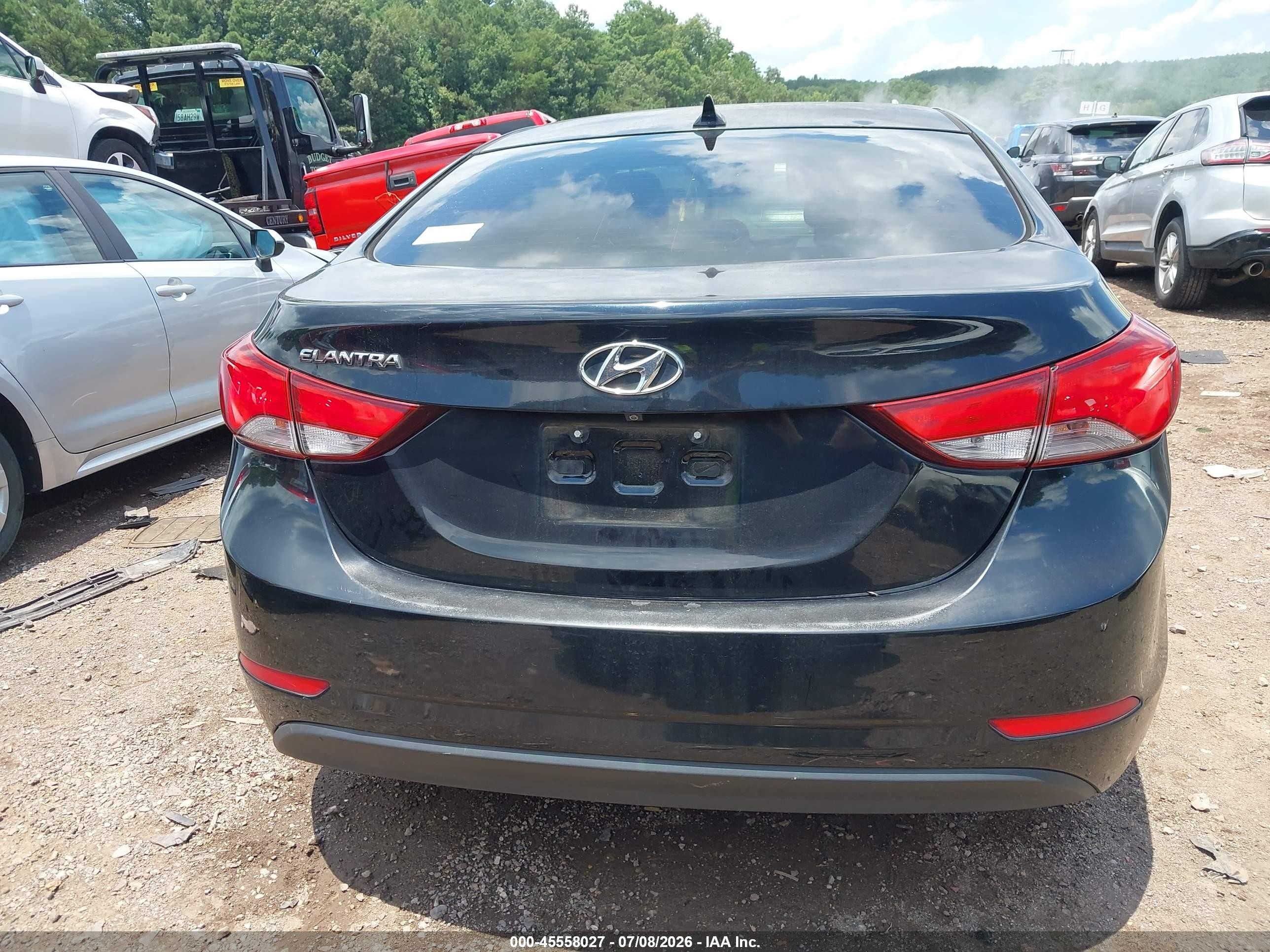 2014 Hyundai Elantra Se Black vin: KMHDH4AEXEU090328