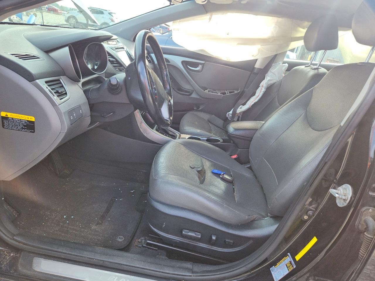 2014 Hyundai Elantra Limited Black vin: KMHDH4AEXEU097716