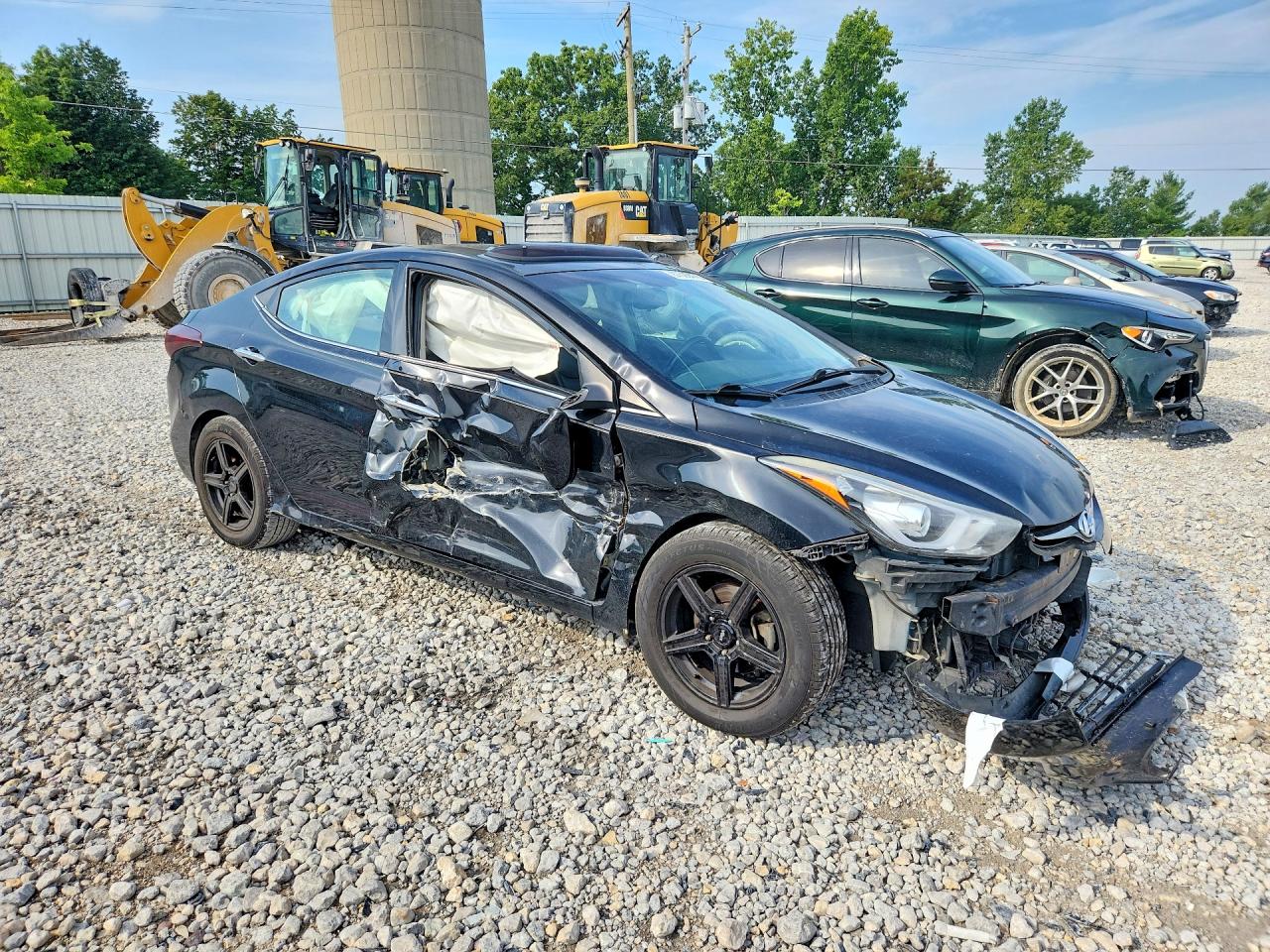 2014 Hyundai Elantra Limited Black vin: KMHDH4AEXEU097716
