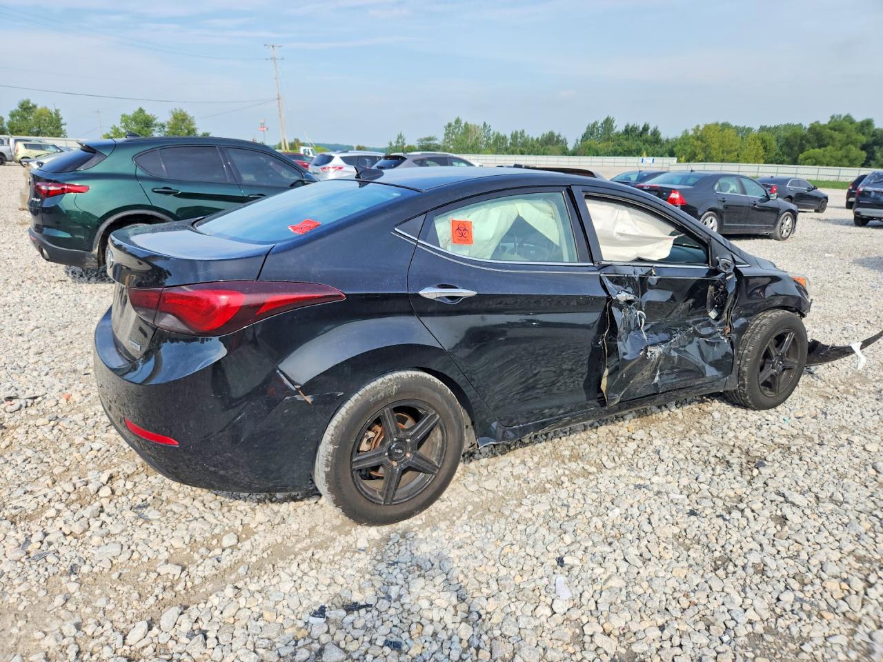 2014 Hyundai Elantra Limited Black vin: KMHDH4AEXEU097716