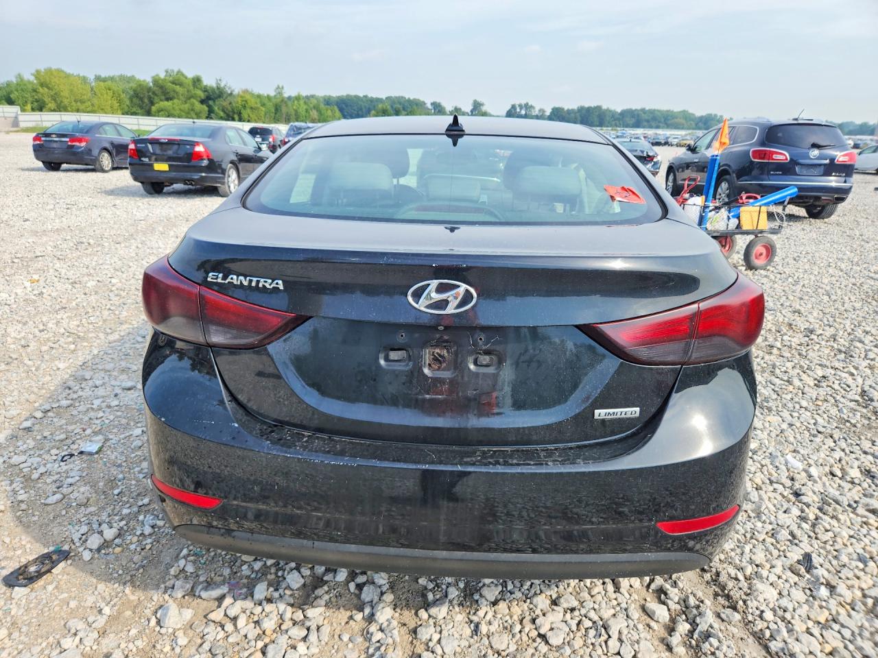 2014 Hyundai Elantra Limited Black vin: KMHDH4AEXEU097716