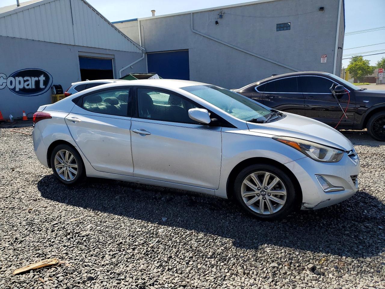 2014 Hyundai Elantra Se Silver vin: KMHDH4AEXEU122758