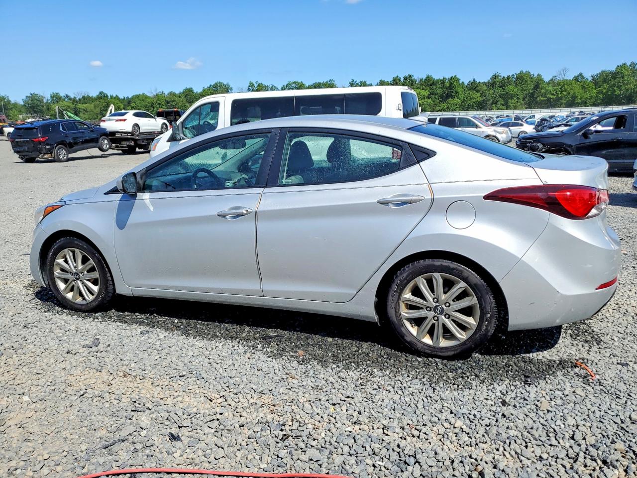 2014 Hyundai Elantra Se Silver vin: KMHDH4AEXEU122758