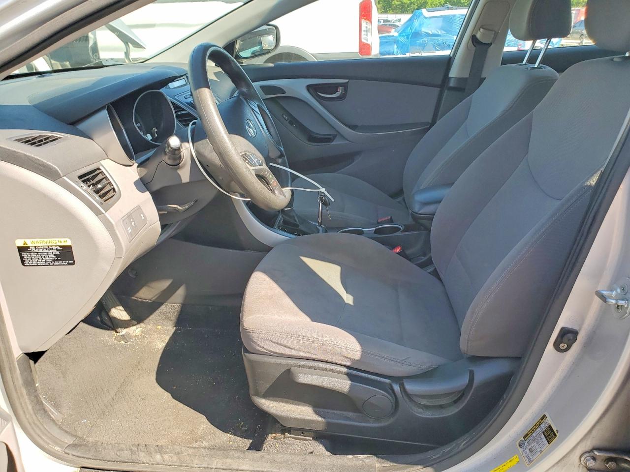 2014 Hyundai Elantra Se Silver vin: KMHDH4AEXEU122758