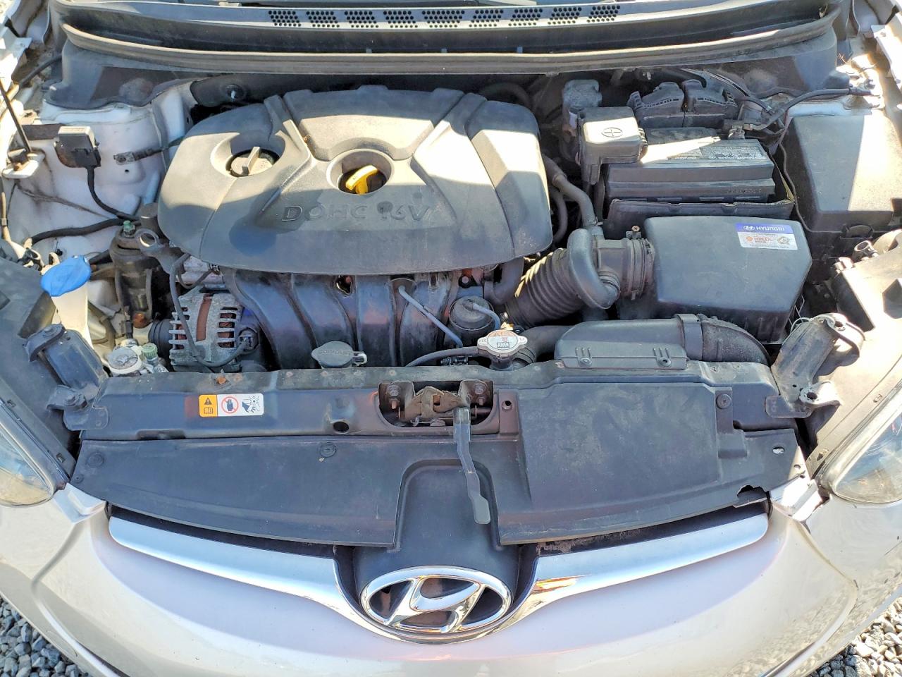 2014 Hyundai Elantra Se Silver vin: KMHDH4AEXEU122758