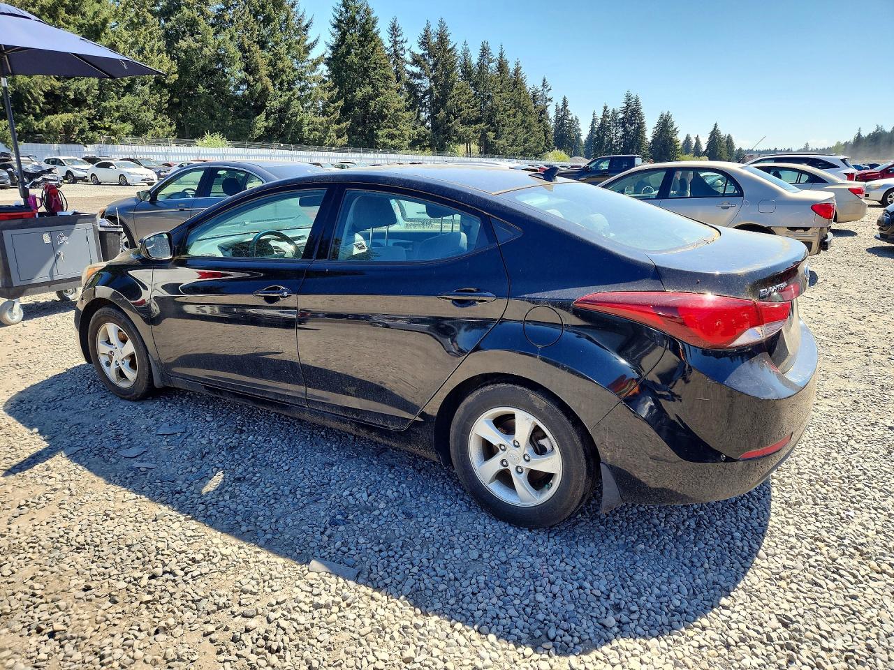 2014 Hyundai Elantra Se Black vin: KMHDH4AEXEU142461