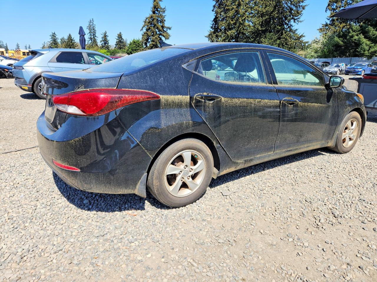 2014 Hyundai Elantra Se Black vin: KMHDH4AEXEU142461