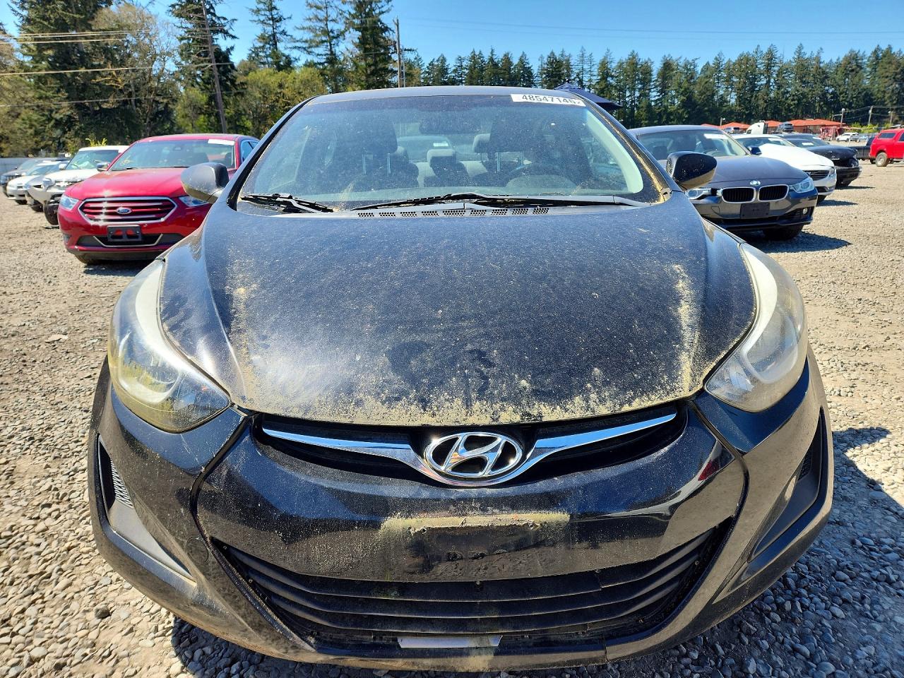 2014 Hyundai Elantra Se Black vin: KMHDH4AEXEU142461