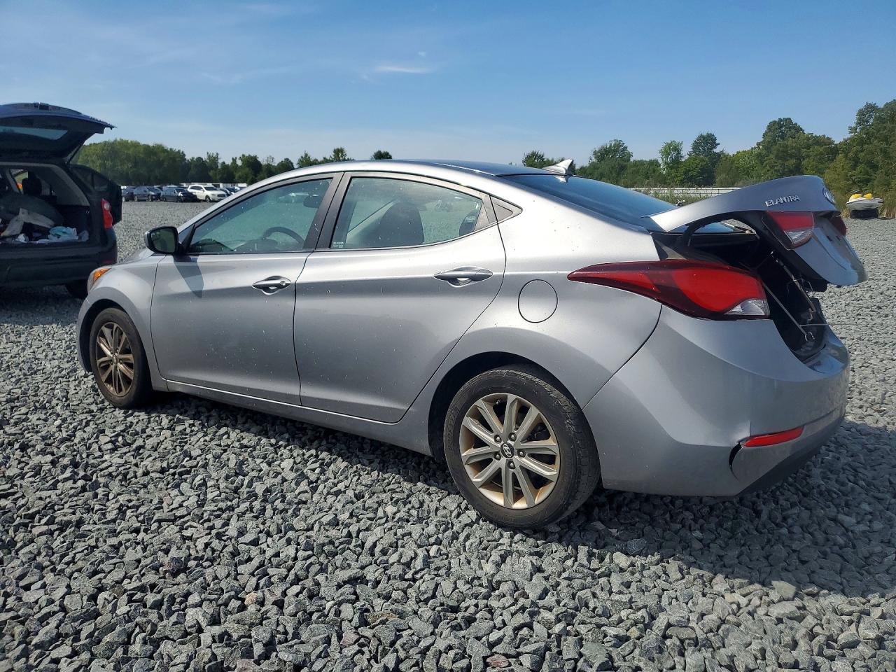 2014 Hyundai Elantra Se Silver vin: KMHDH4AEXEU153038