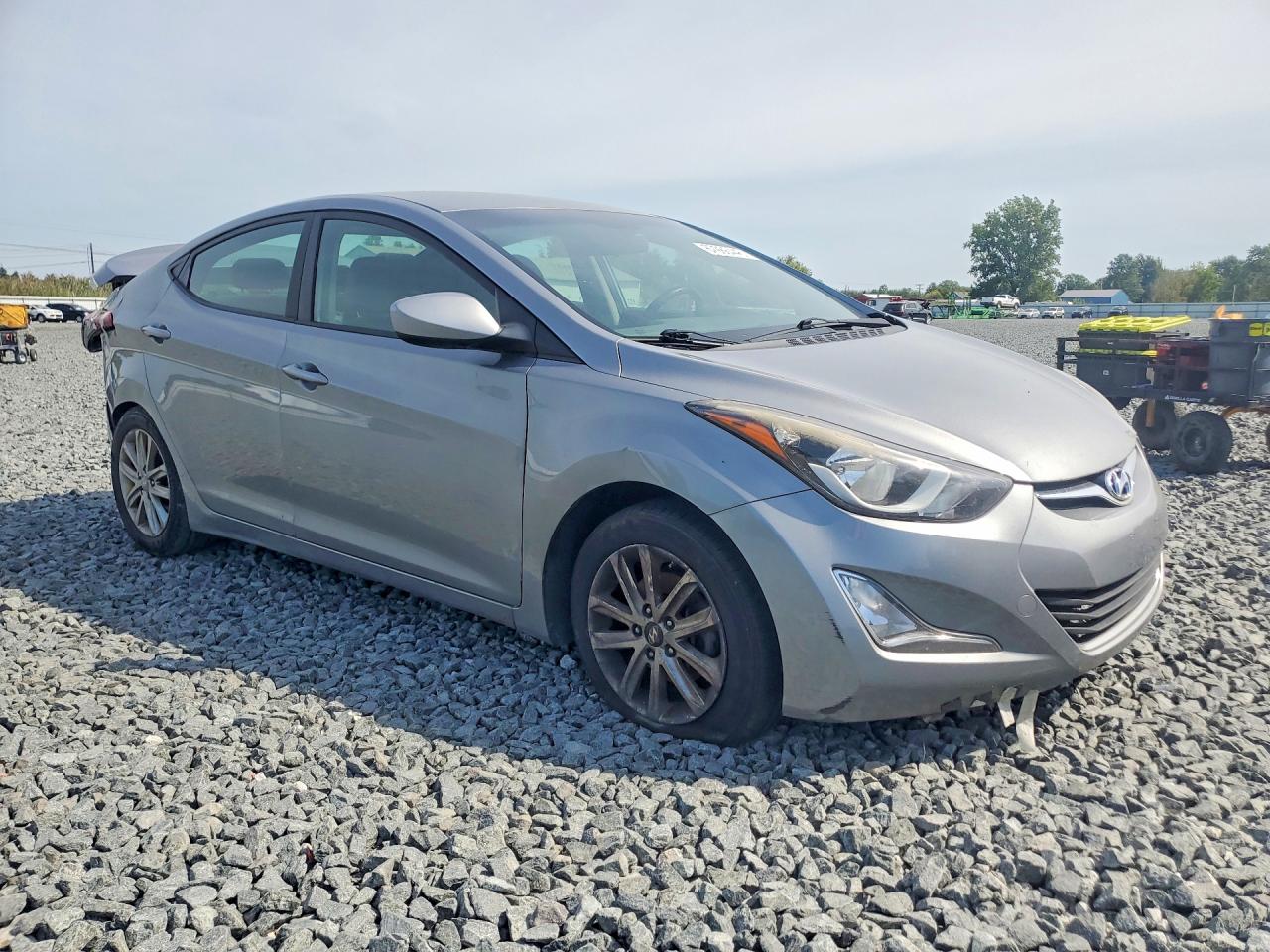 2014 Hyundai Elantra Se Silver vin: KMHDH4AEXEU153038