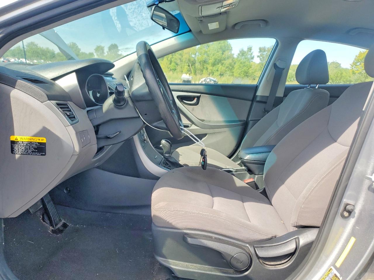 2014 Hyundai Elantra Se Silver vin: KMHDH4AEXEU153038