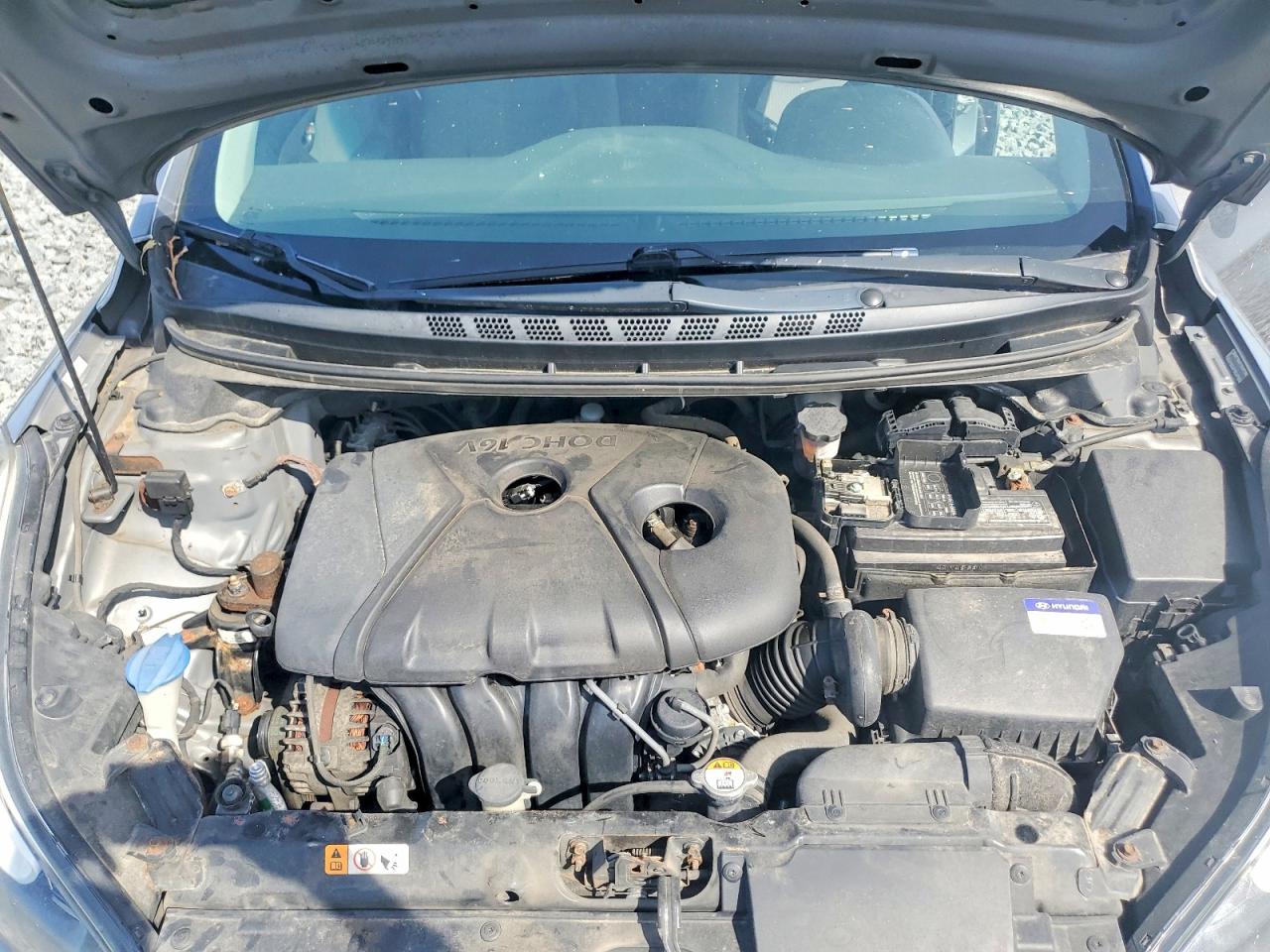 2014 Hyundai Elantra Se Silver vin: KMHDH4AEXEU153038