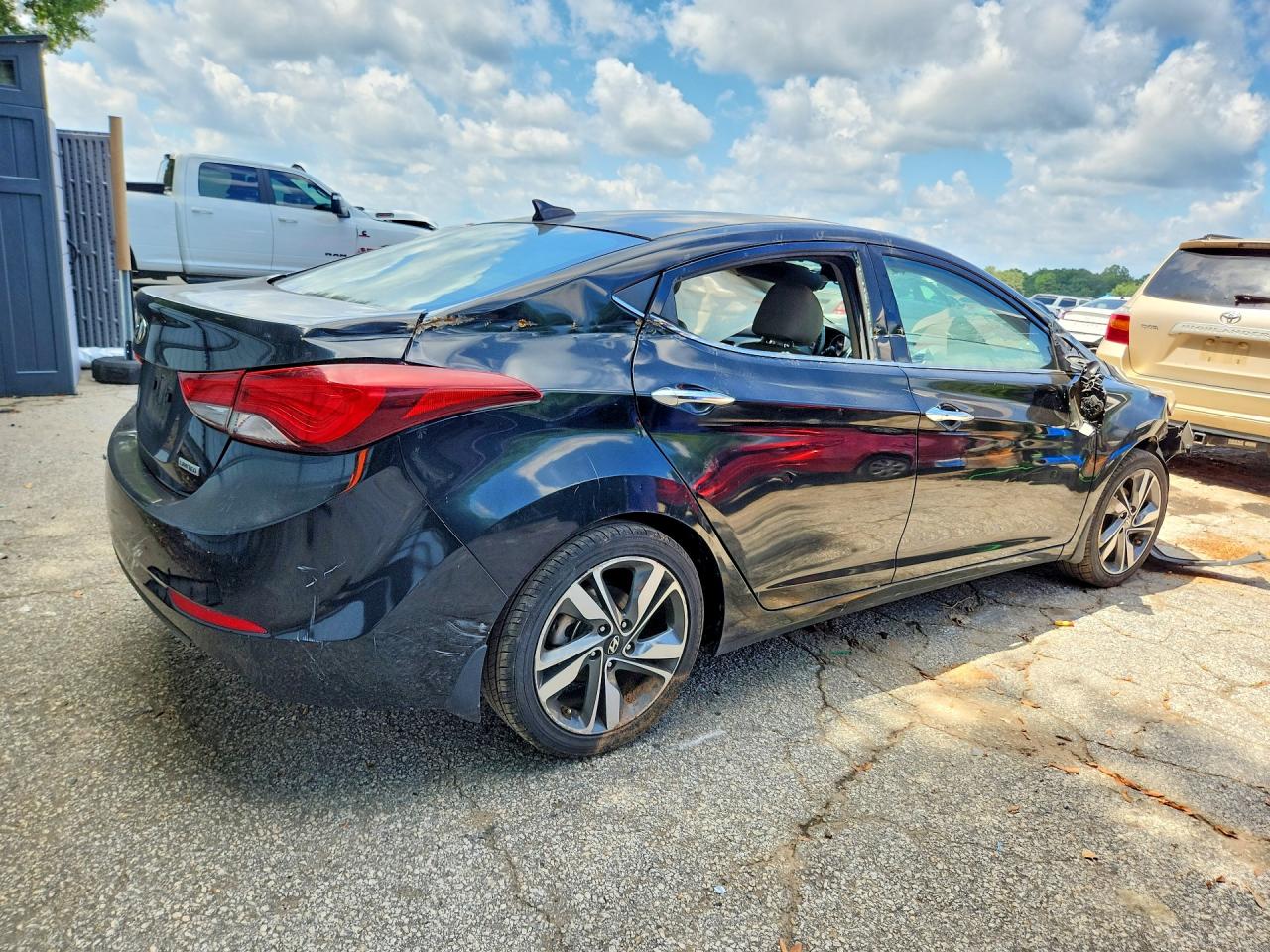 2014 Hyundai Elantra Limited Черный vin: KMHDH4AEXEU166520