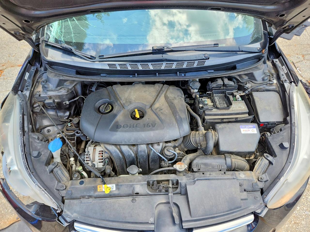 2014 Hyundai Elantra Limited Черный vin: KMHDH4AEXEU166520