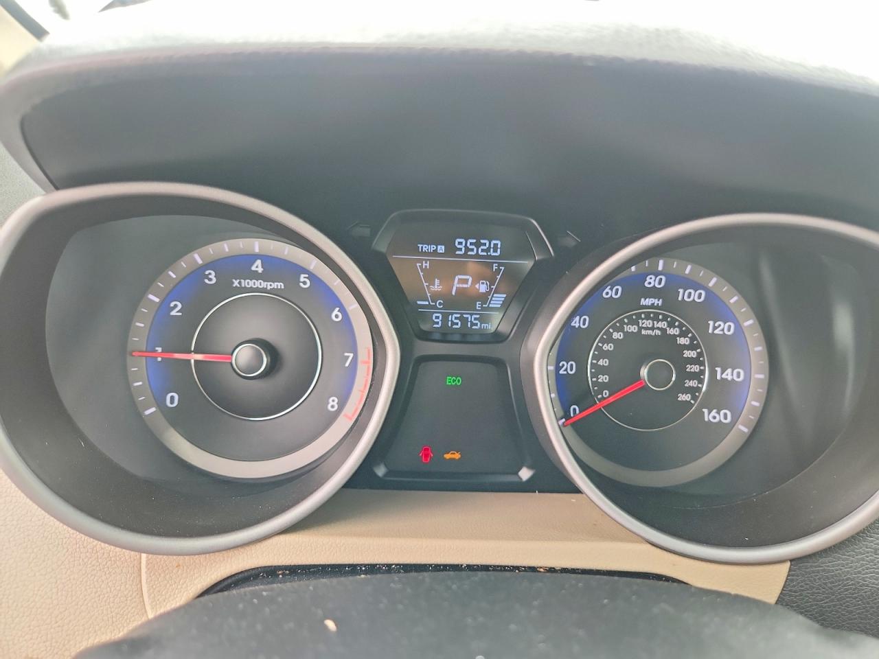 2014 Hyundai Elantra Se Black vin: KMHDH4AEXEU210578