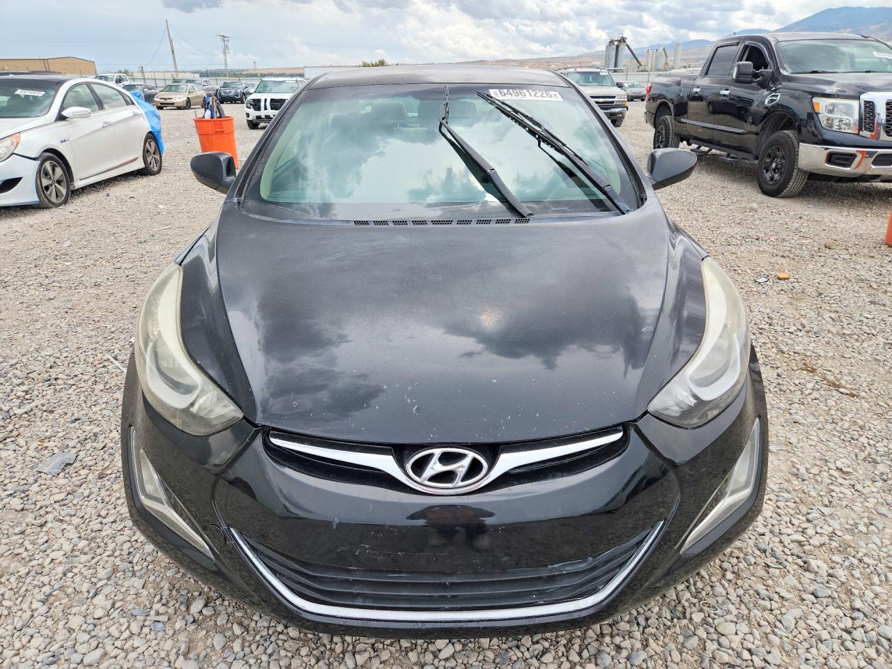2014 Hyundai Elantra Se Black vin: KMHDH4AEXEU210578