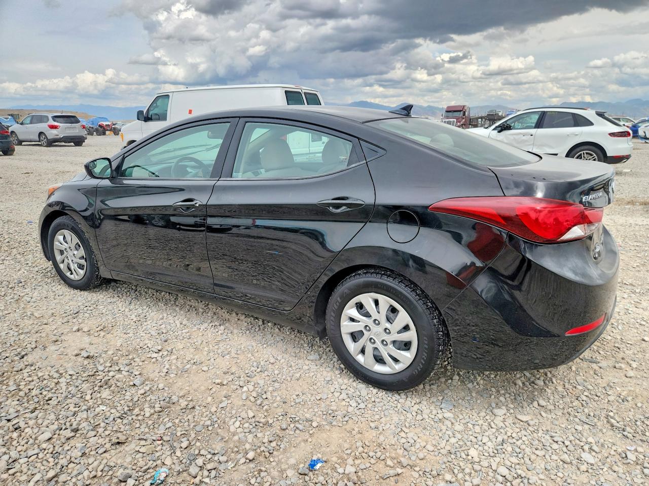2014 Hyundai Elantra Se Black vin: KMHDH4AEXEU210578