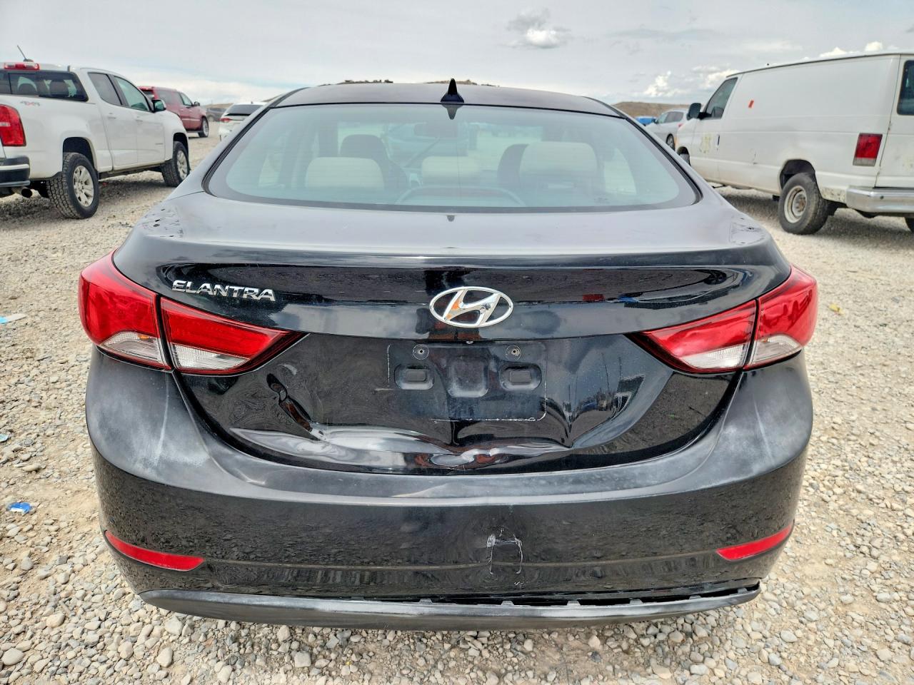 2014 Hyundai Elantra Se Black vin: KMHDH4AEXEU210578