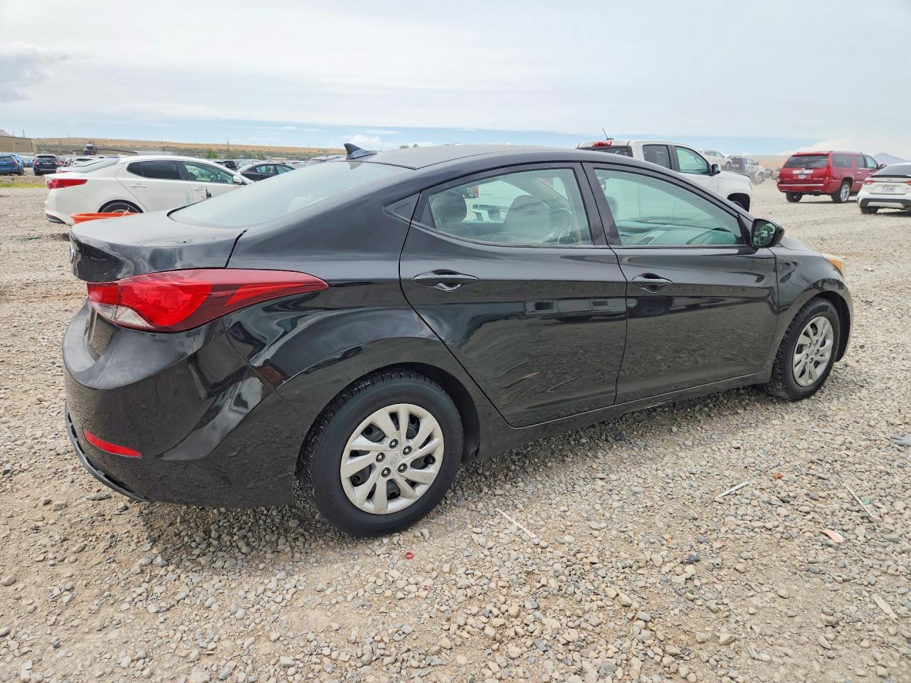 2014 Hyundai Elantra Se Black vin: KMHDH4AEXEU210578