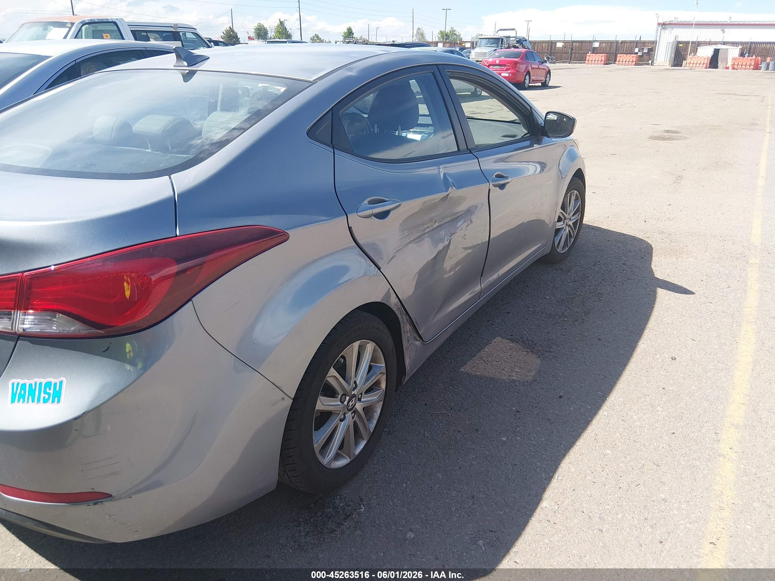2015 Hyundai Elantra Se Silver vin: KMHDH4AEXFU222389