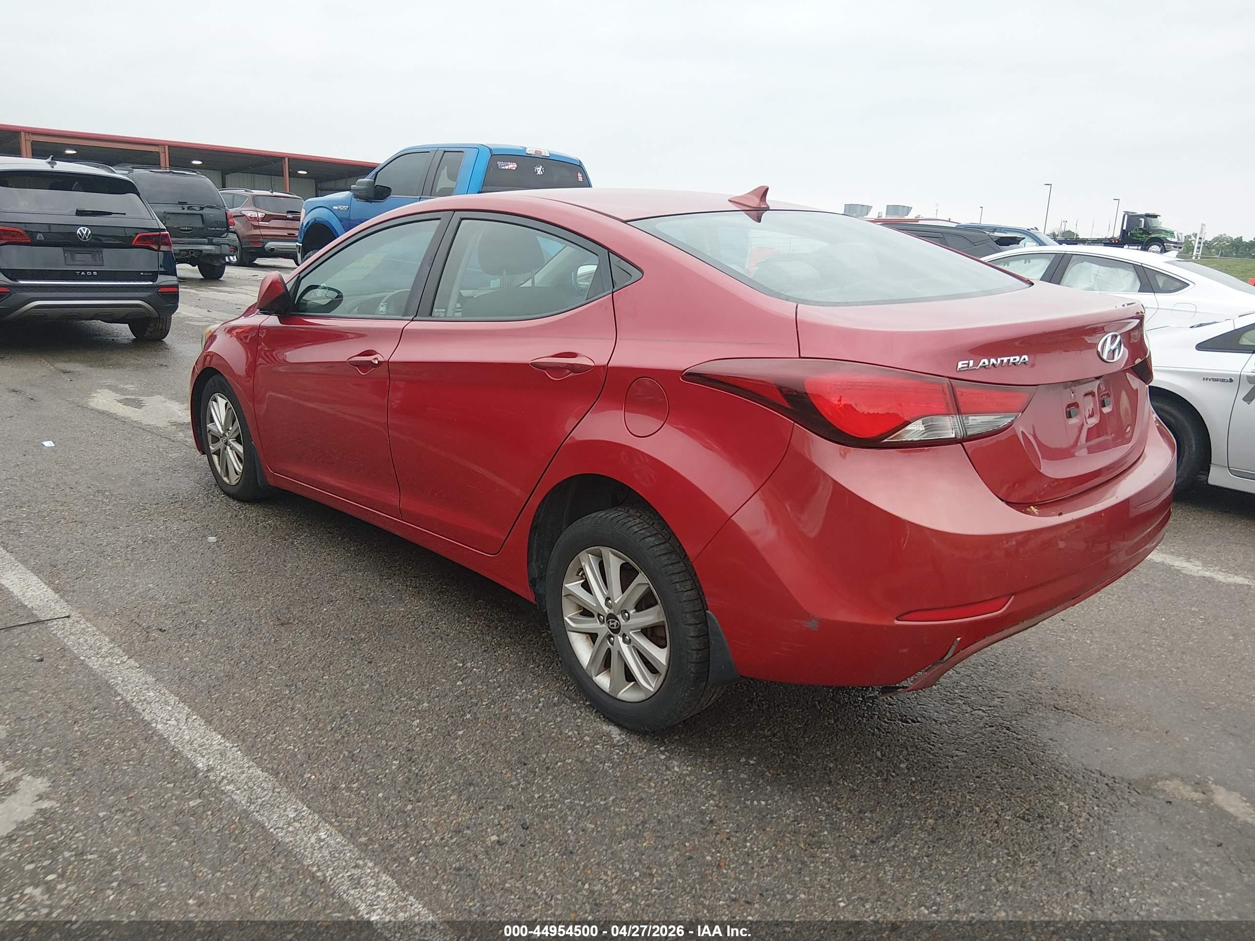 2015 Hyundai Elantra Se Burgundy vin: KMHDH4AEXFU225633