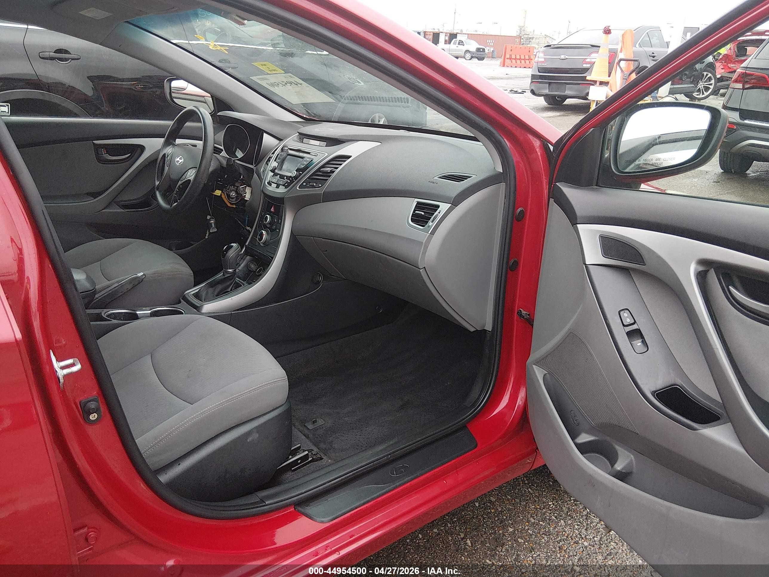 2015 Hyundai Elantra Se Burgundy vin: KMHDH4AEXFU225633