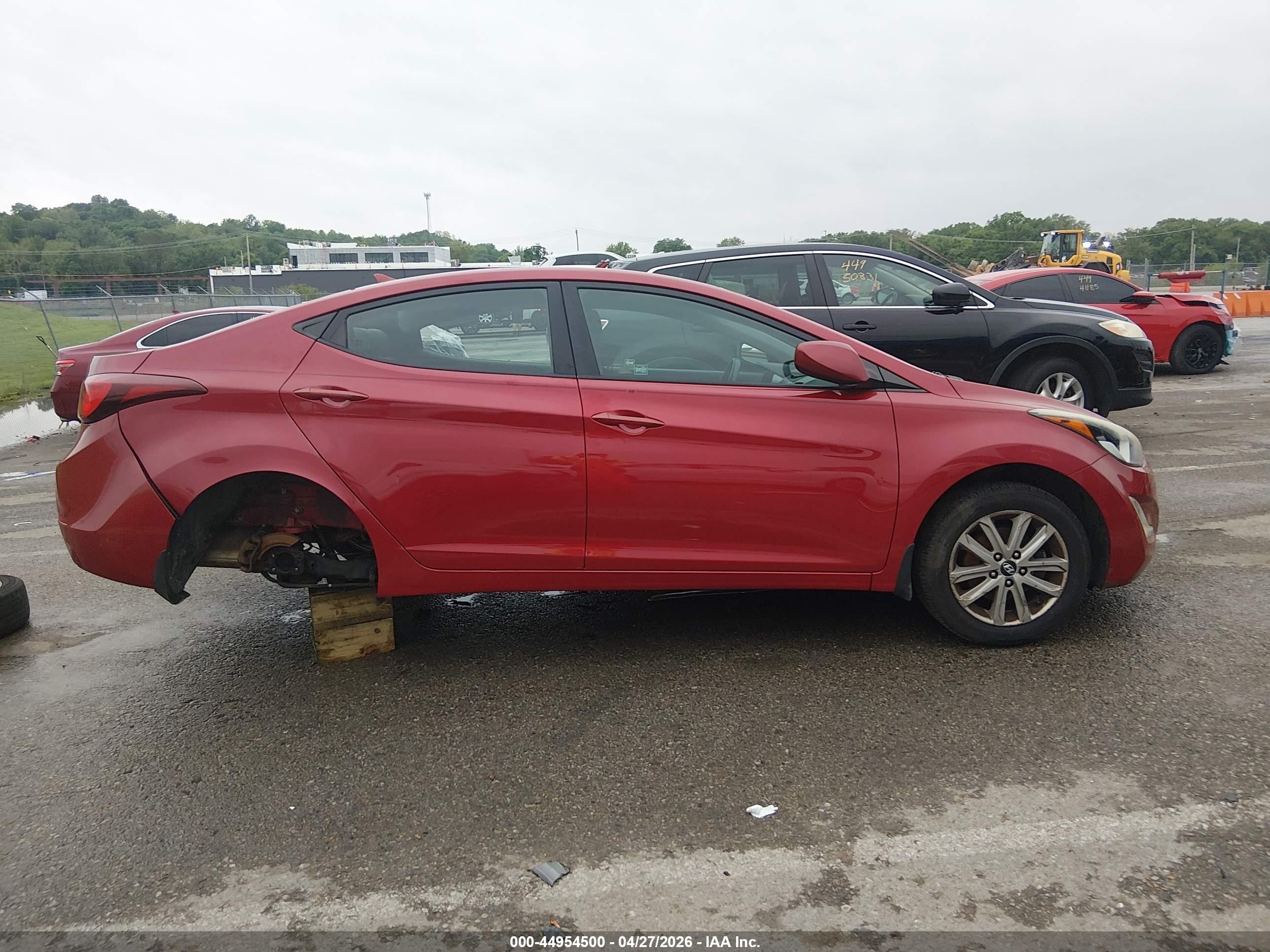 2015 Hyundai Elantra Se Burgundy vin: KMHDH4AEXFU225633