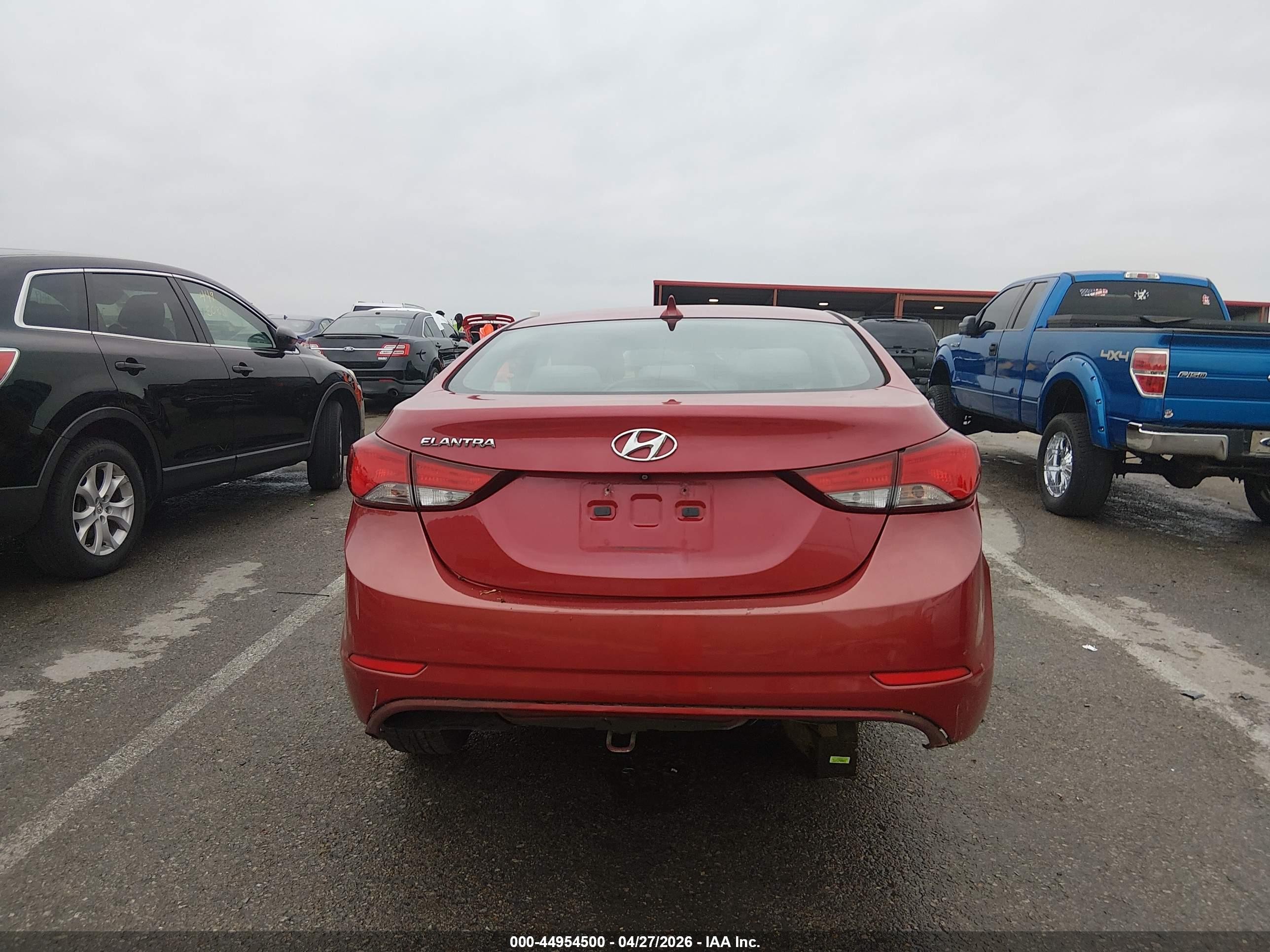 2015 Hyundai Elantra Se Burgundy vin: KMHDH4AEXFU225633