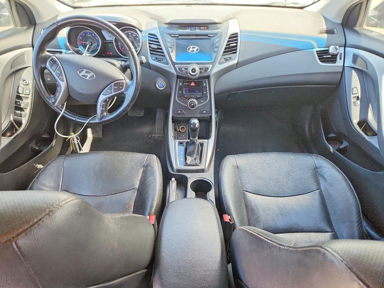2015 Hyundai Elantra Black vin: KMHDH4AEXFU234445