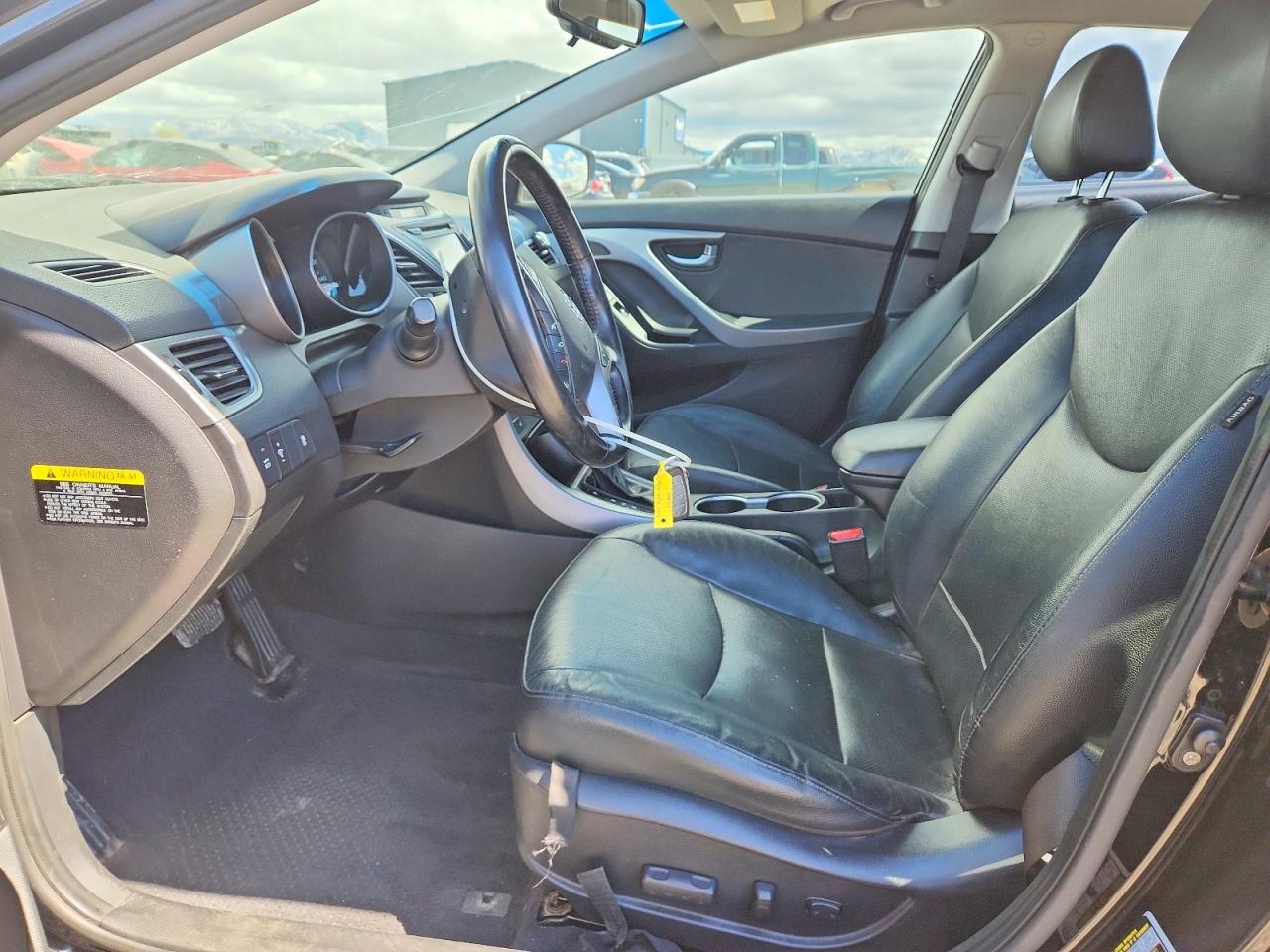 2015 Hyundai Elantra Black vin: KMHDH4AEXFU234445