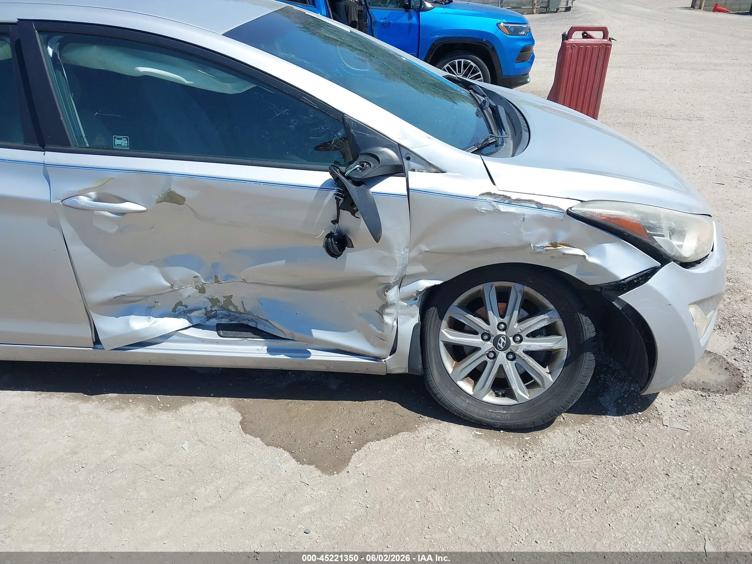 2015 Hyundai Elantra Se Silver vin: KMHDH4AEXFU235675