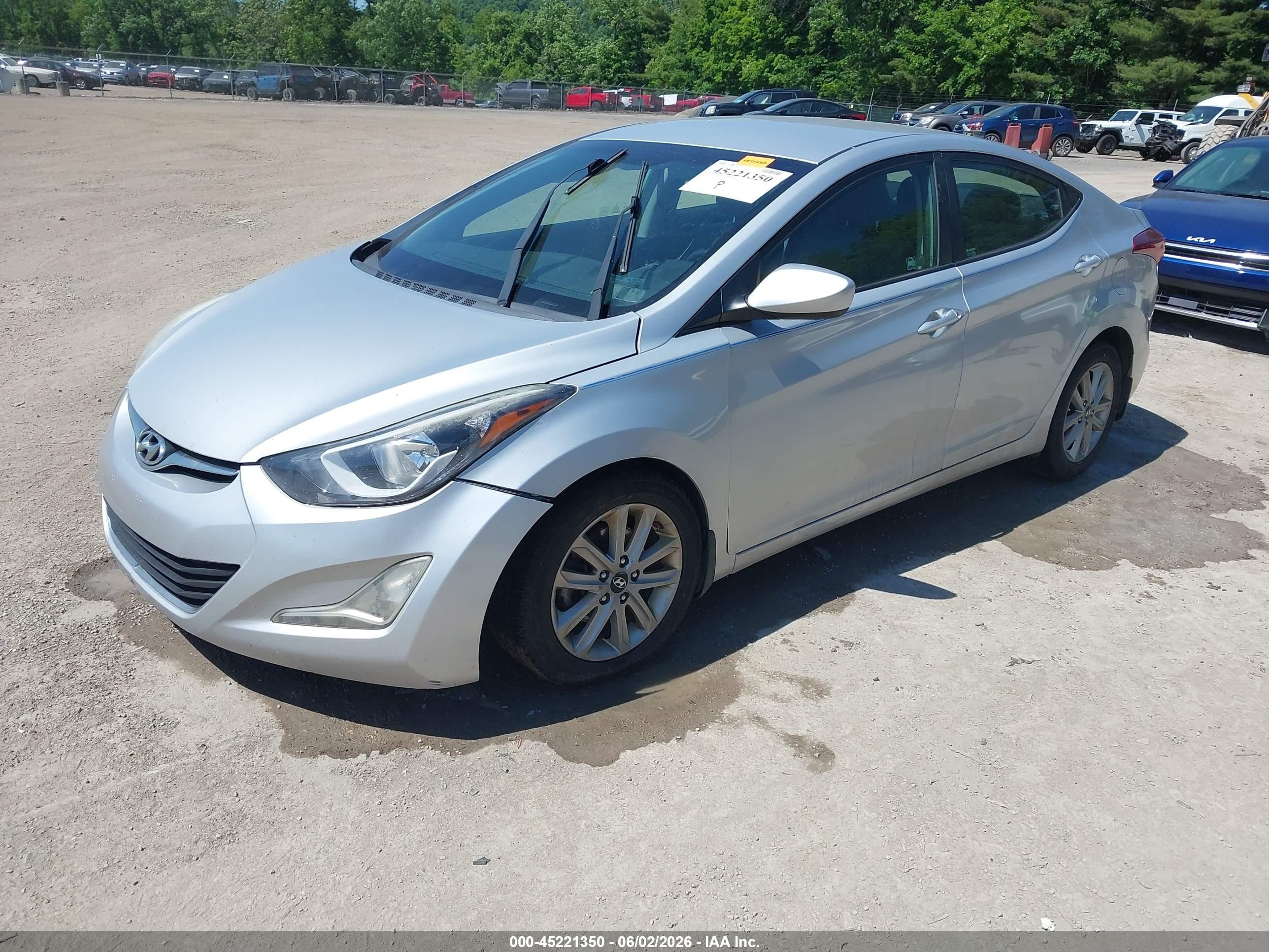 2015 Hyundai Elantra Se Silver vin: KMHDH4AEXFU235675
