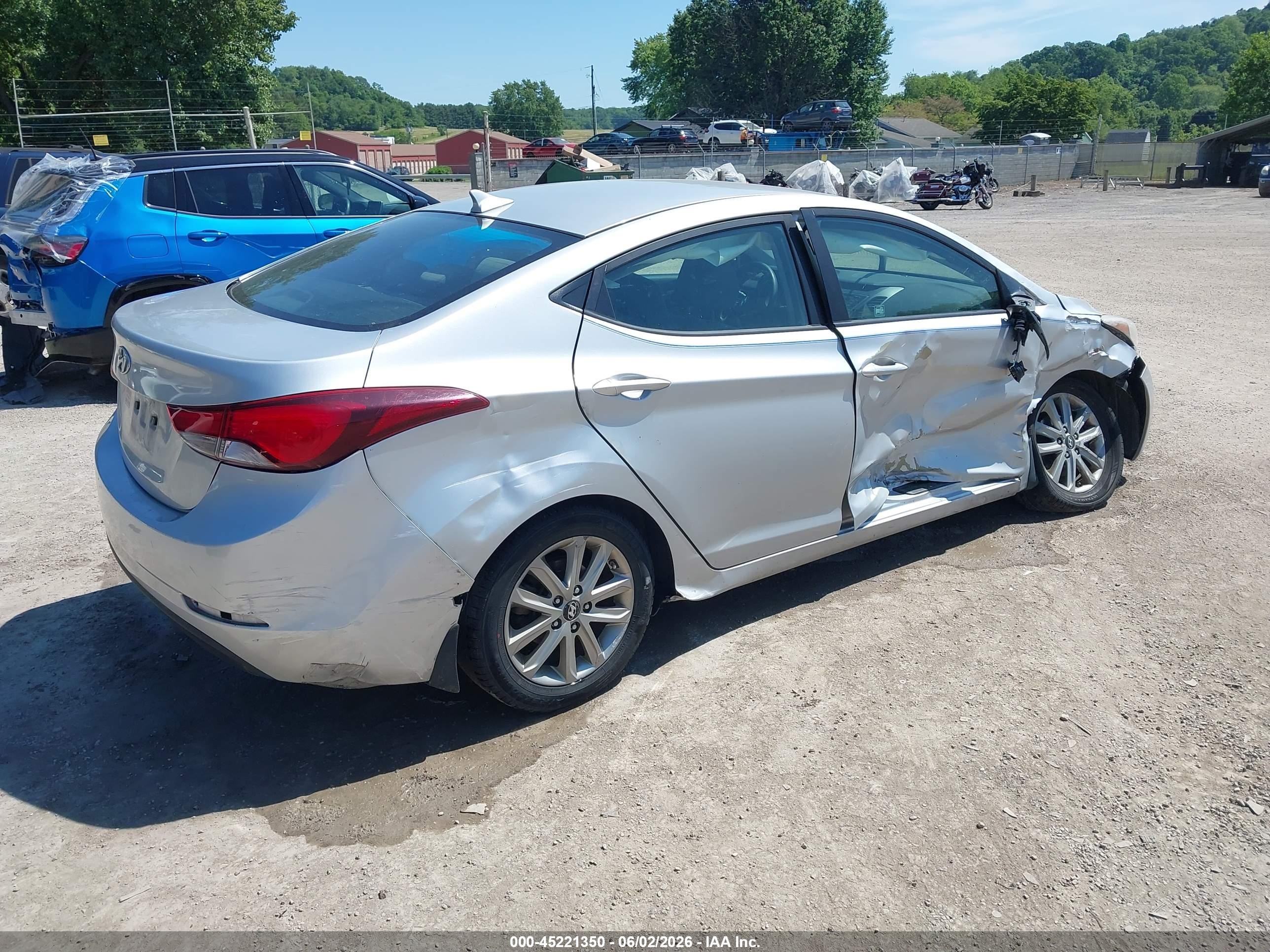 2015 Hyundai Elantra Se Silver vin: KMHDH4AEXFU235675