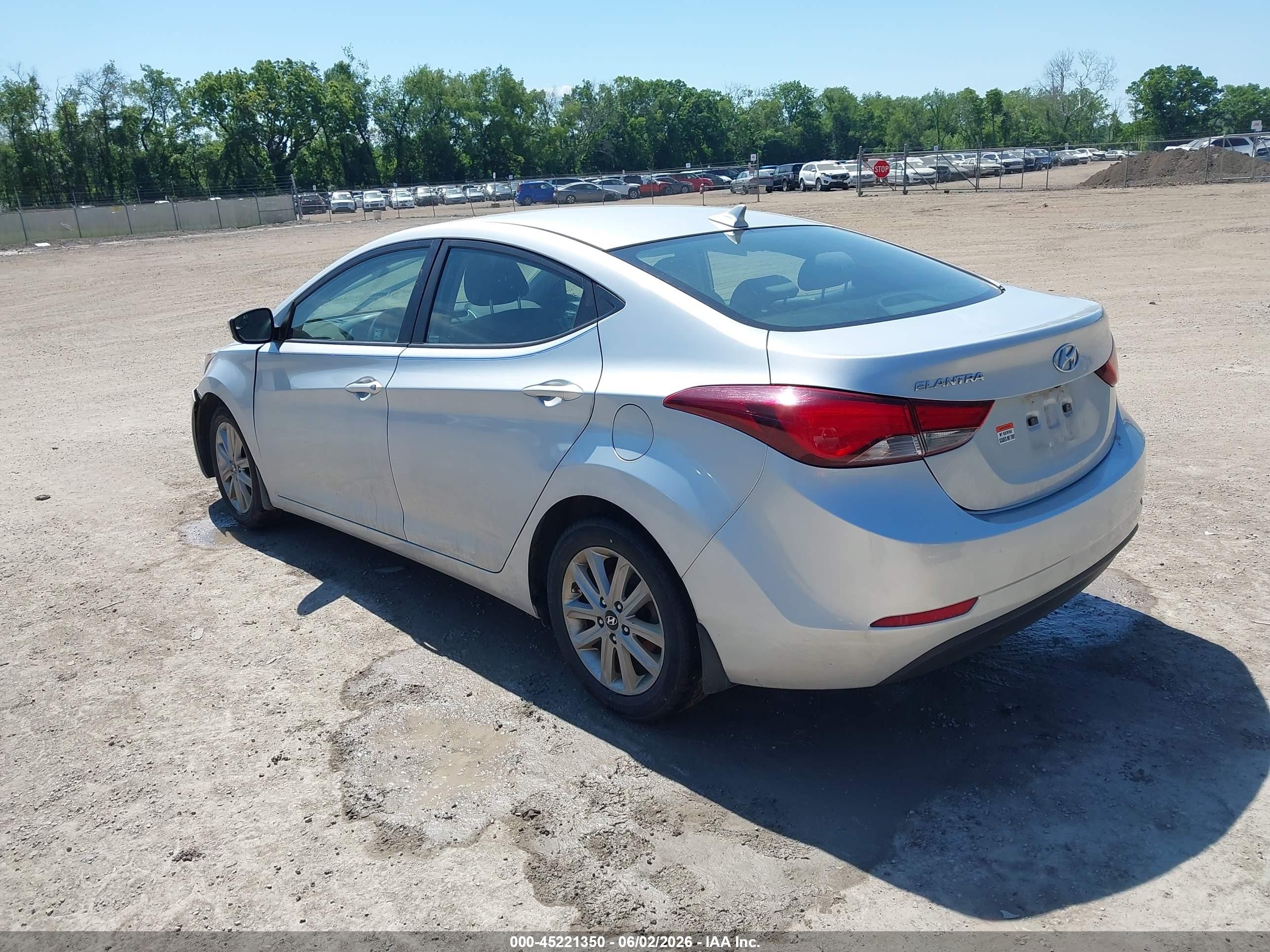 2015 Hyundai Elantra Se Silver vin: KMHDH4AEXFU235675