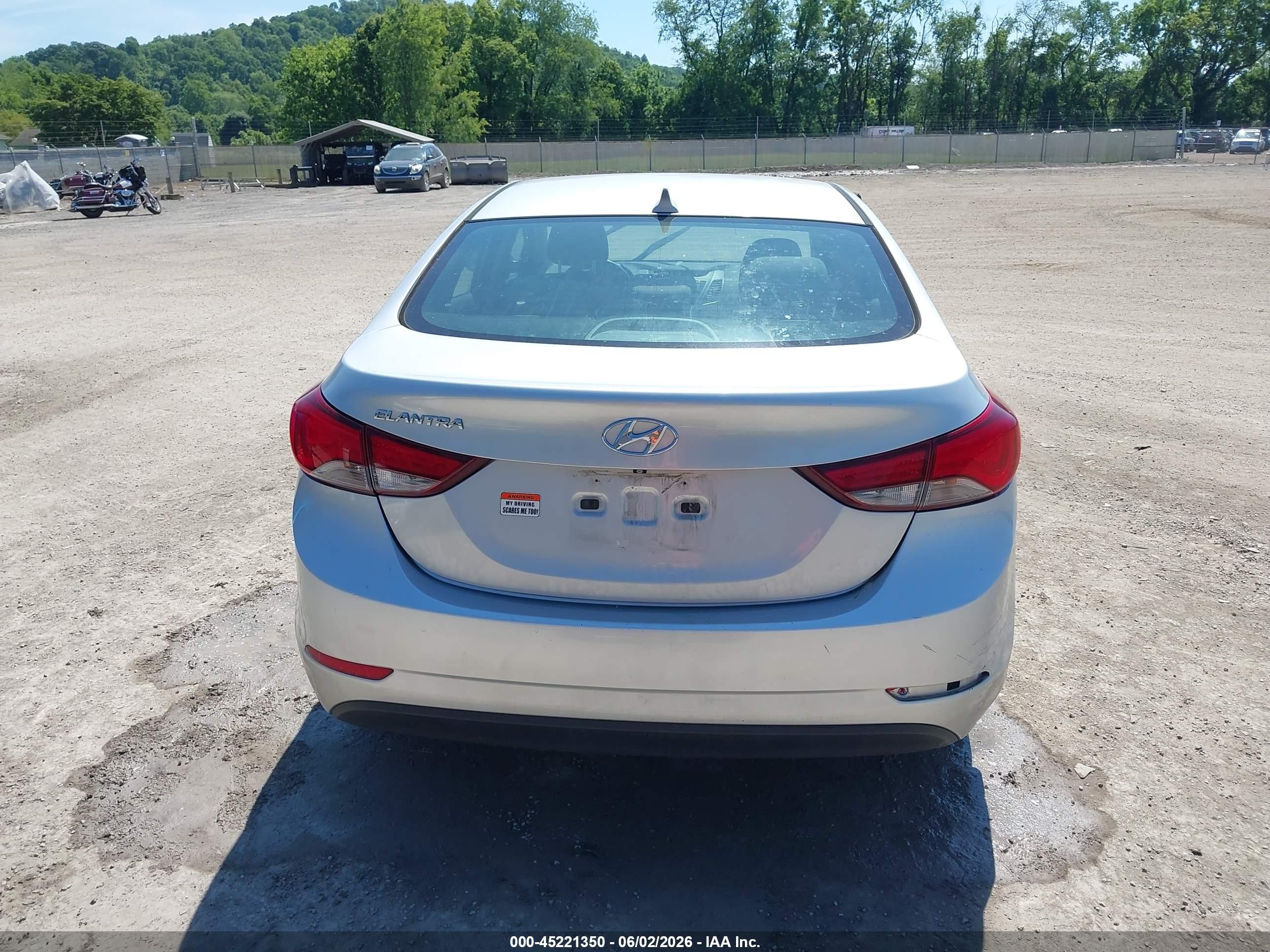 2015 Hyundai Elantra Se Silver vin: KMHDH4AEXFU235675