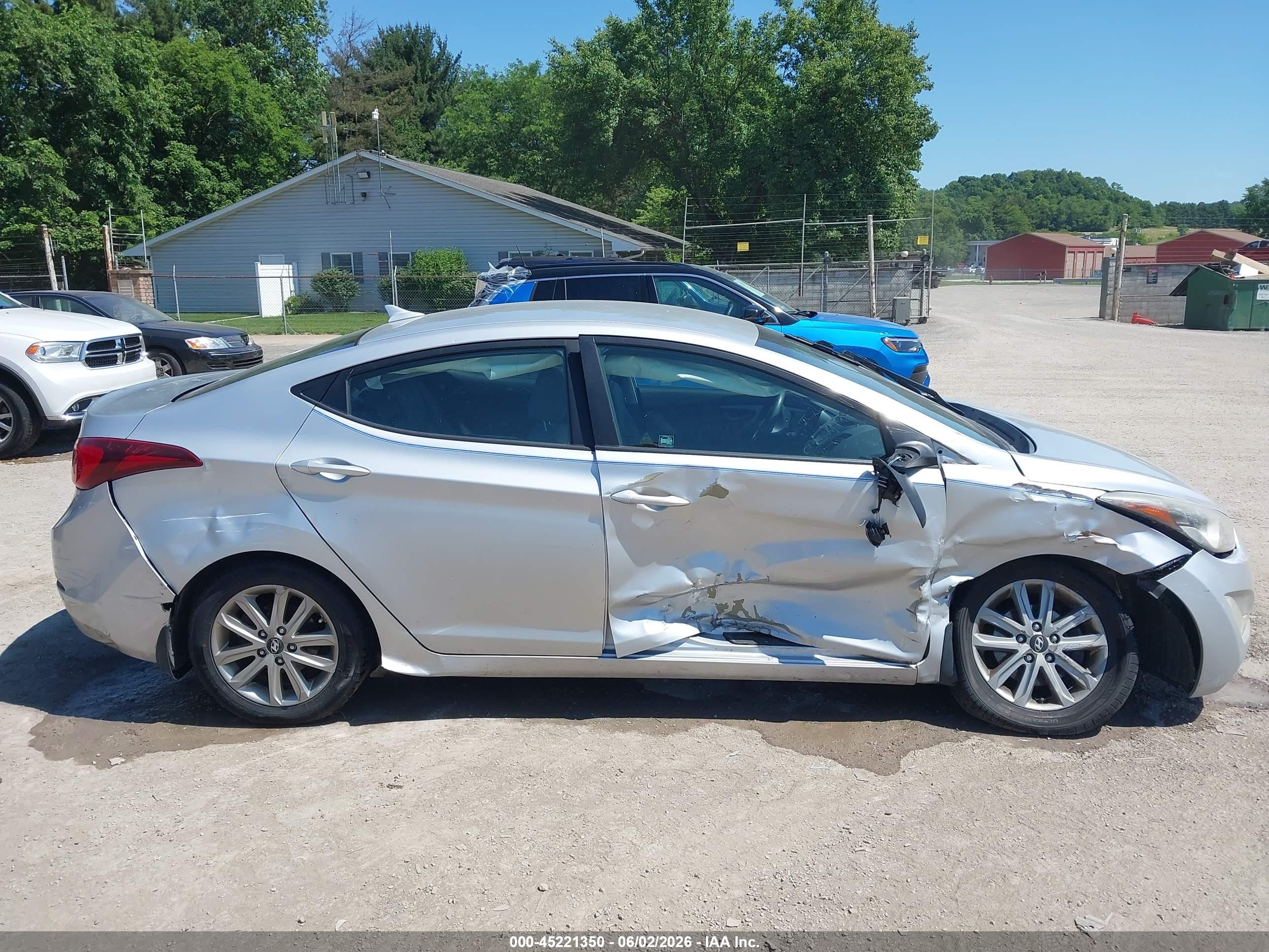 2015 Hyundai Elantra Se Silver vin: KMHDH4AEXFU235675