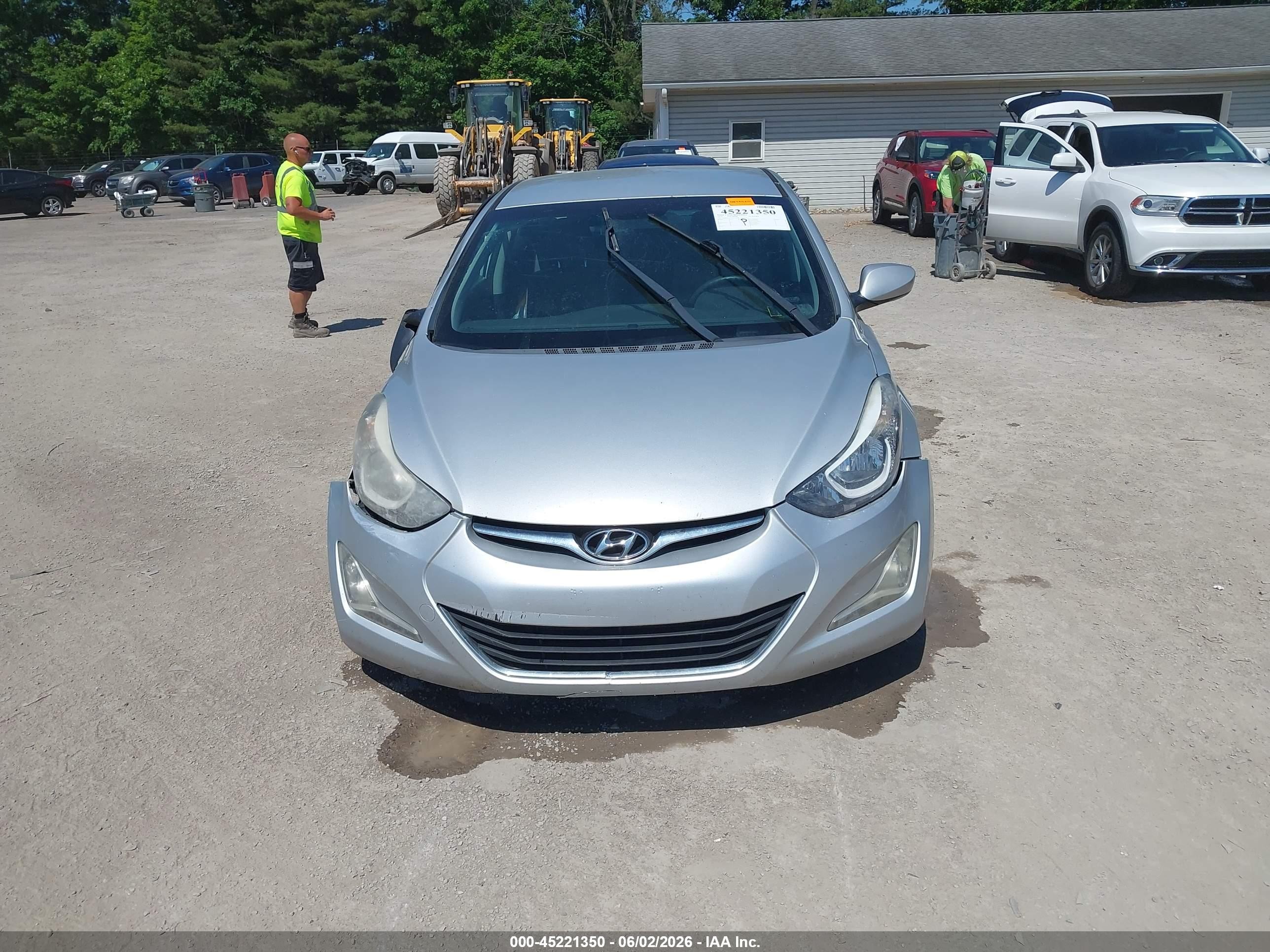 2015 Hyundai Elantra Se Silver vin: KMHDH4AEXFU235675