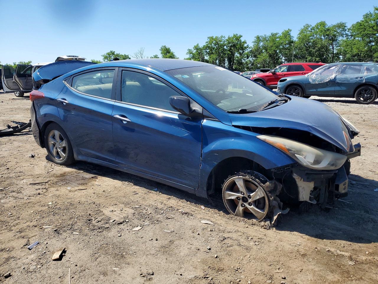 2015 Hyundai Elantra Se Blue vin: KMHDH4AEXFU252461
