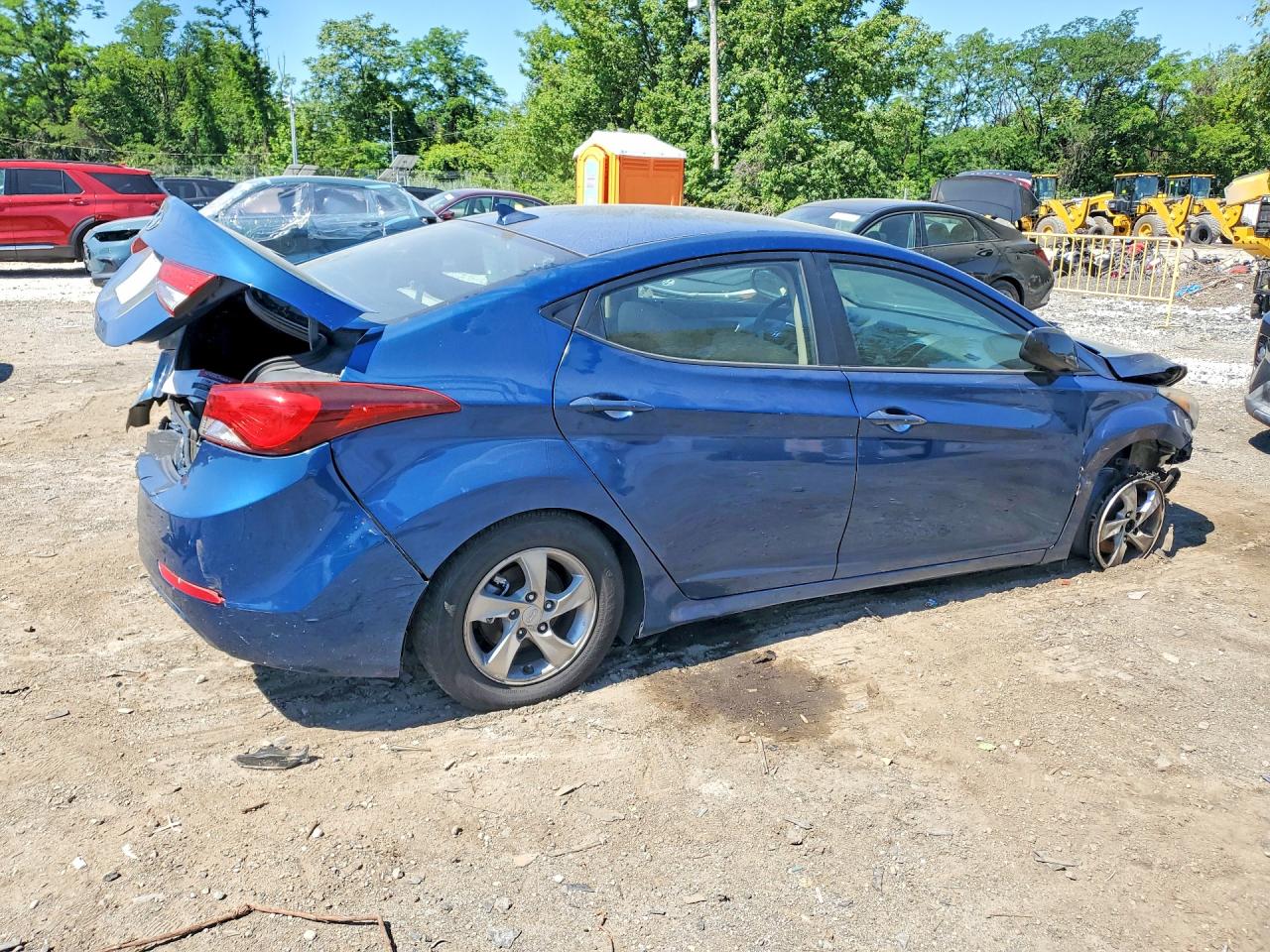 2015 Hyundai Elantra Se Blue vin: KMHDH4AEXFU252461