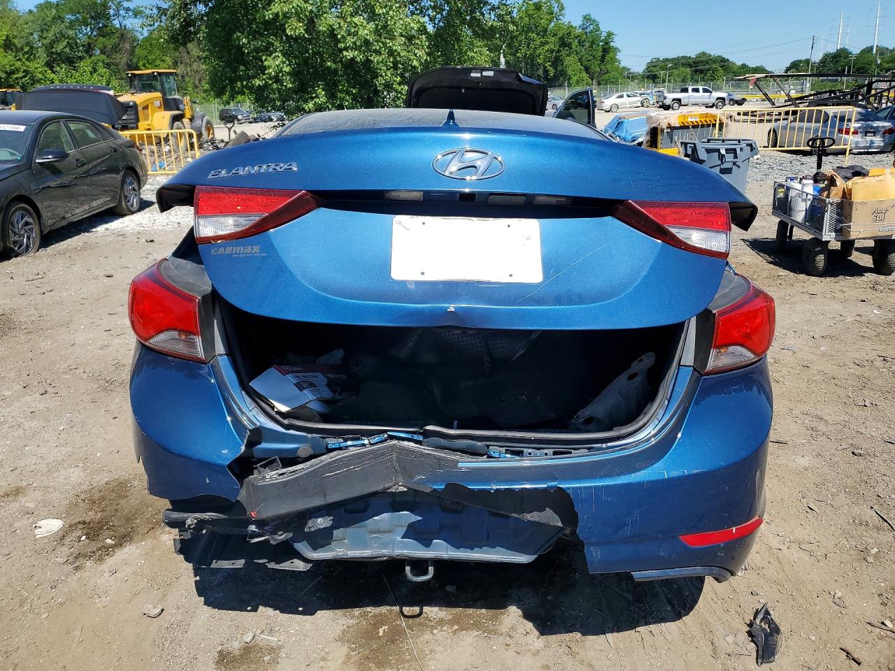 2015 Hyundai Elantra Se Blue vin: KMHDH4AEXFU252461