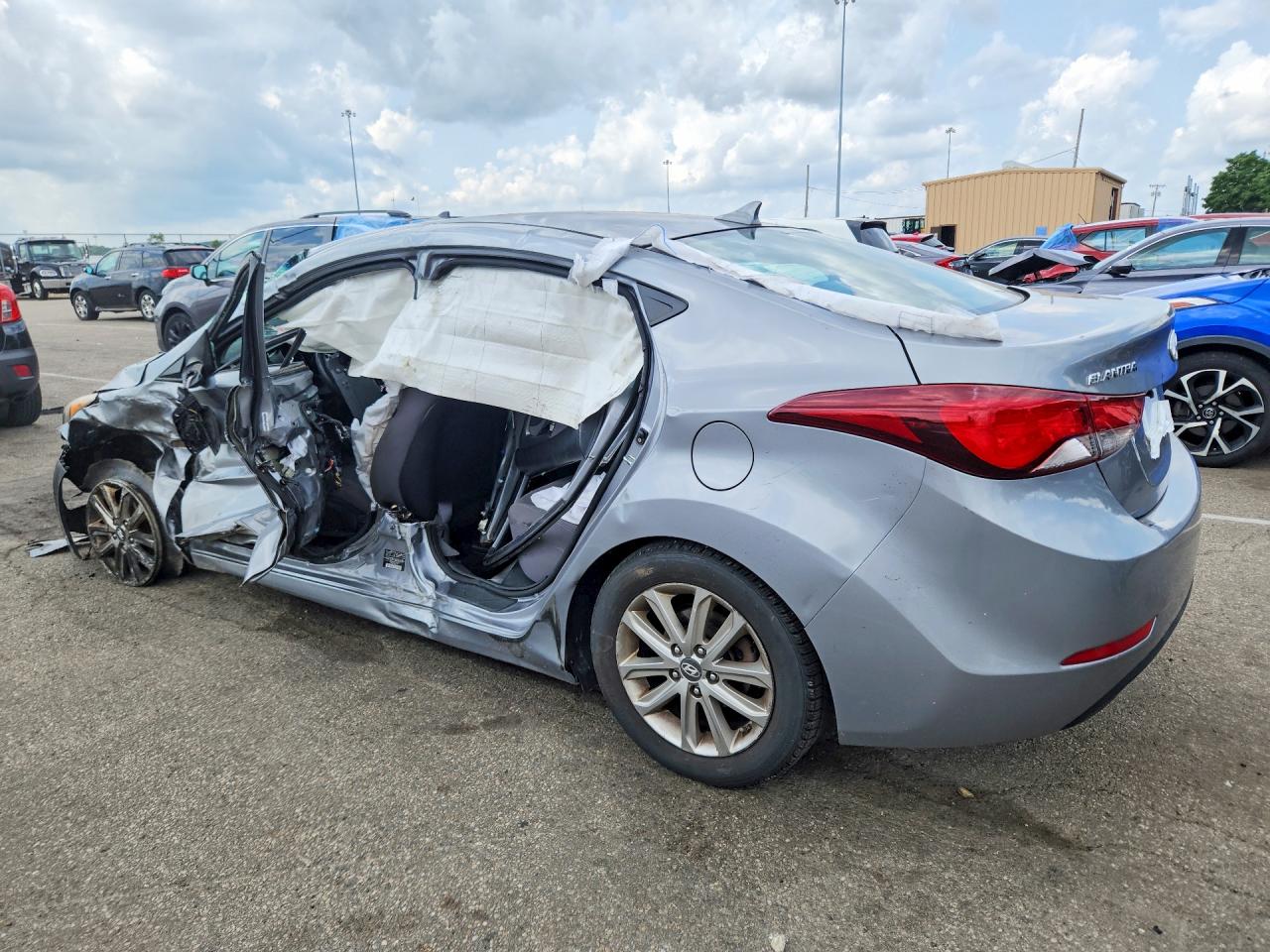 2015 Hyundai Elantra Se Silver vin: KMHDH4AEXFU252928